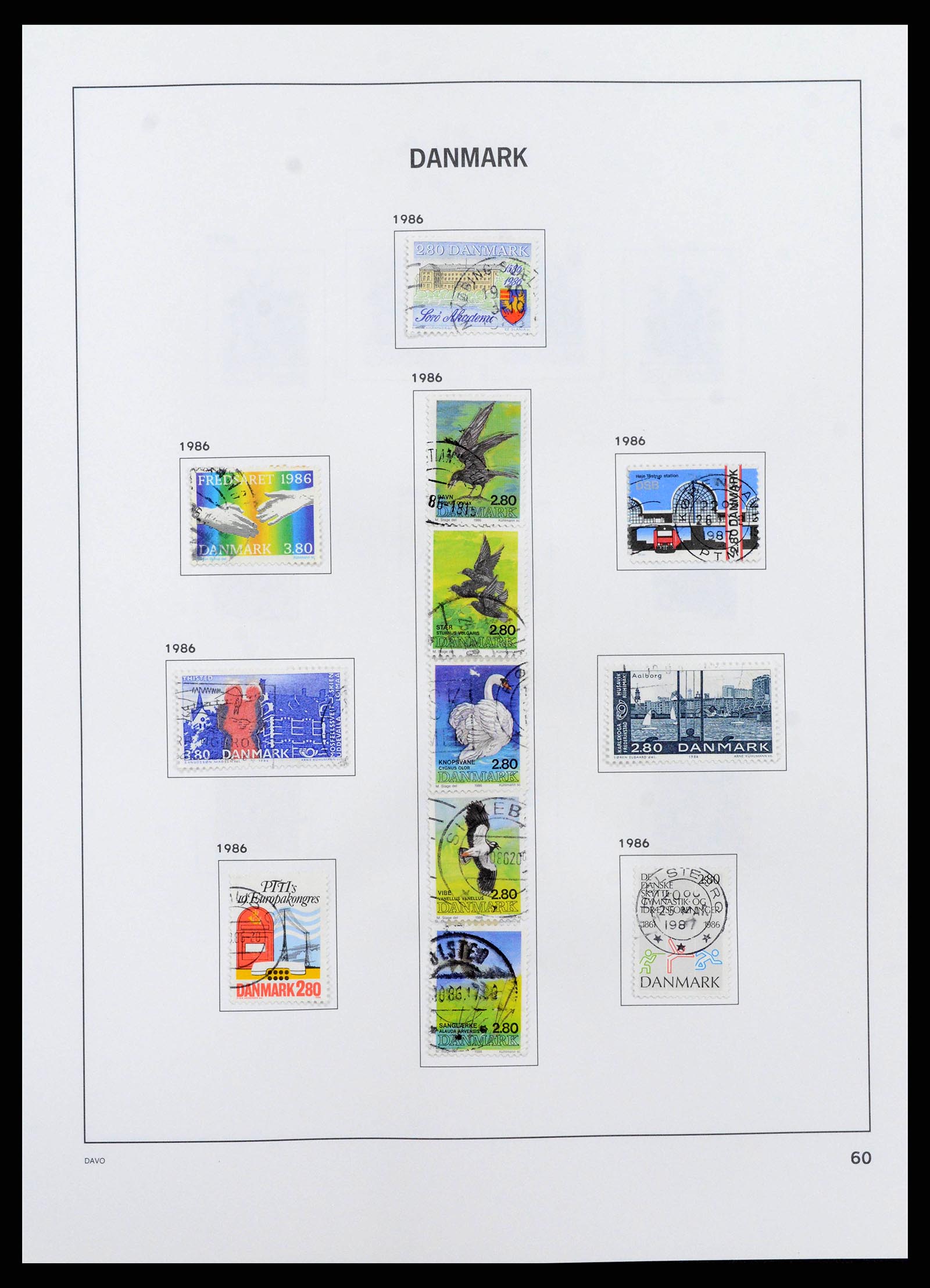 38719 0065 - Postzegelverzameling 38719 Denemarken 1851-2002.
