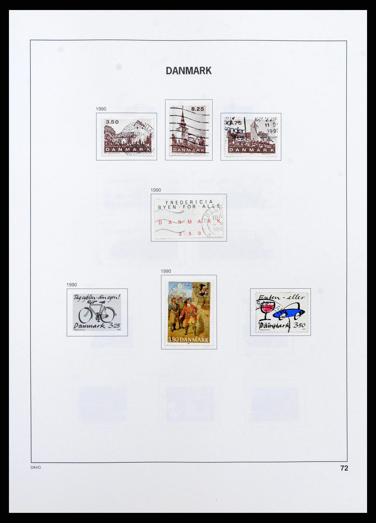 38719 0077 - Postzegelverzameling 38719 Denemarken 1851-2002.