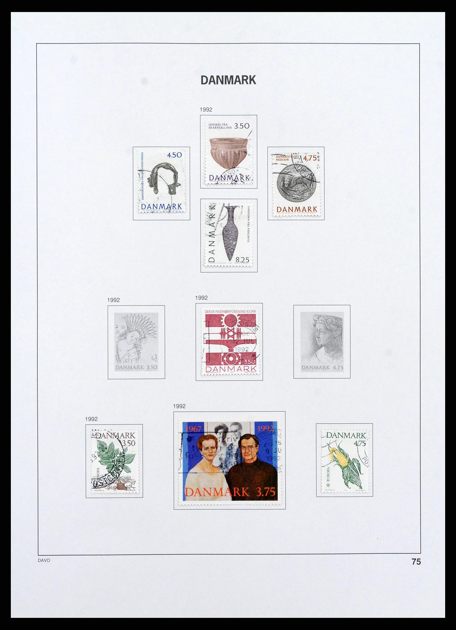 38719 0080 - Postzegelverzameling 38719 Denemarken 1851-2002.