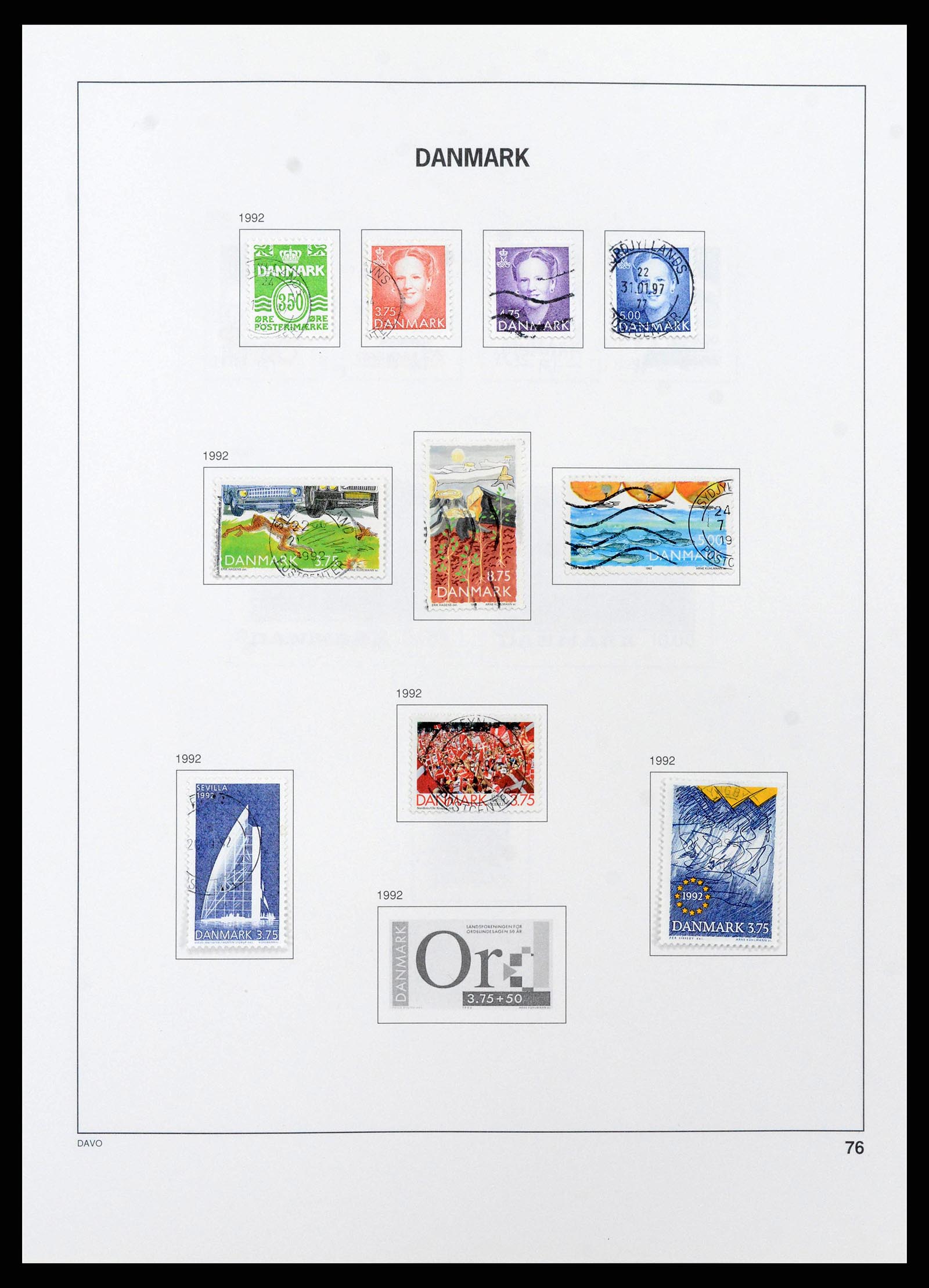 38719 0081 - Postzegelverzameling 38719 Denemarken 1851-2002.