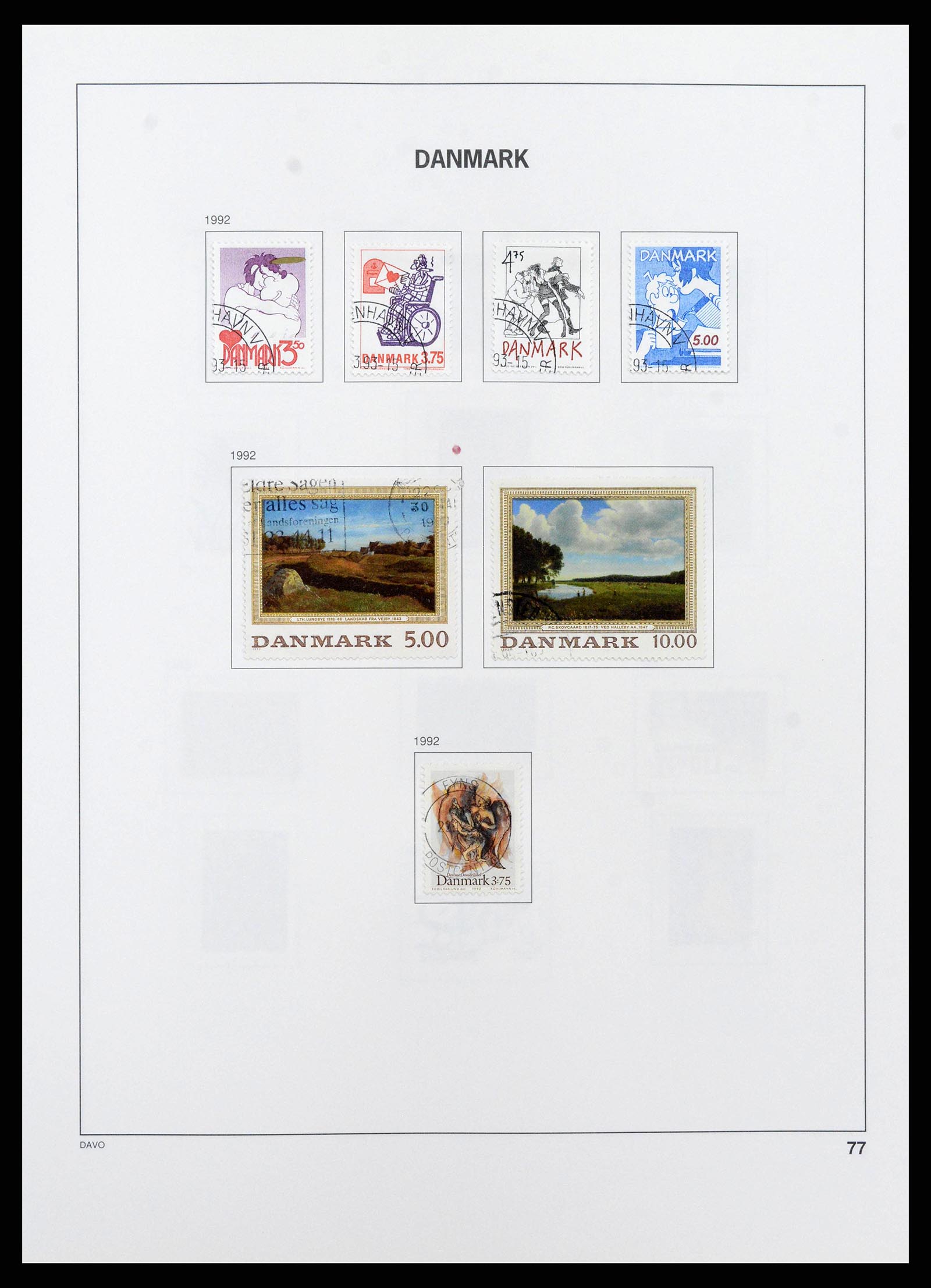 38719 0082 - Postzegelverzameling 38719 Denemarken 1851-2002.
