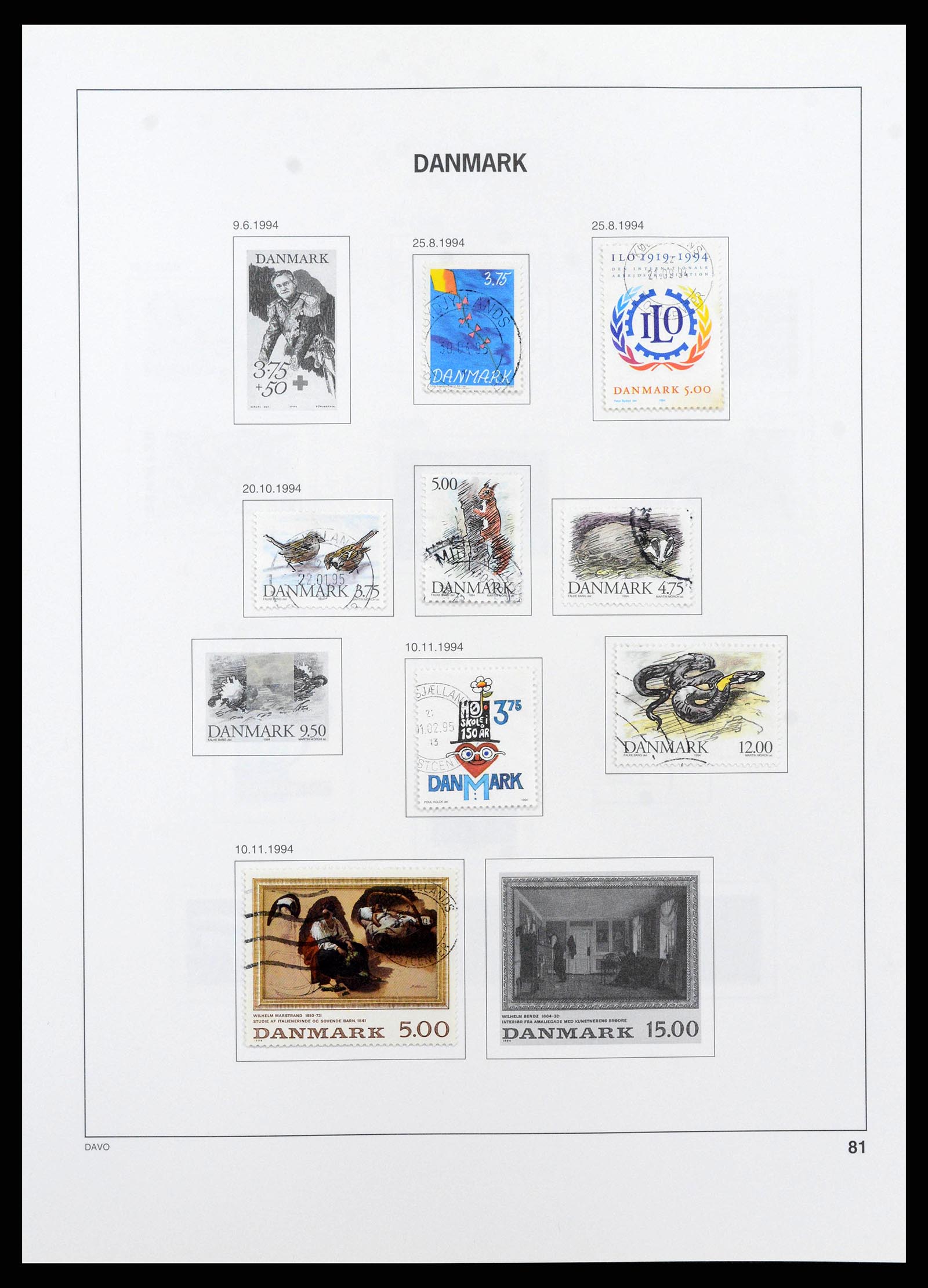 38719 0086 - Postzegelverzameling 38719 Denemarken 1851-2002.