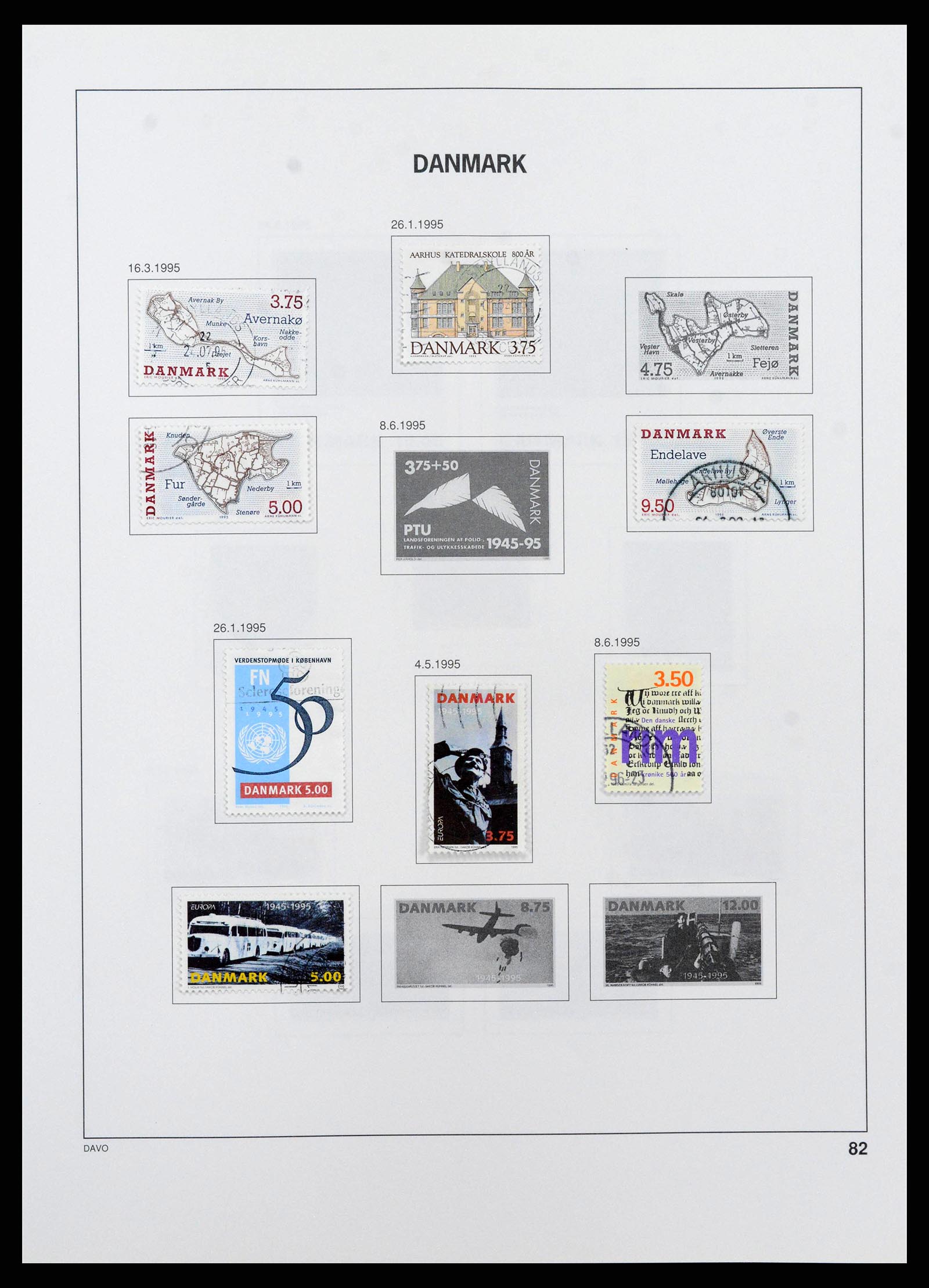 38719 0087 - Postzegelverzameling 38719 Denemarken 1851-2002.