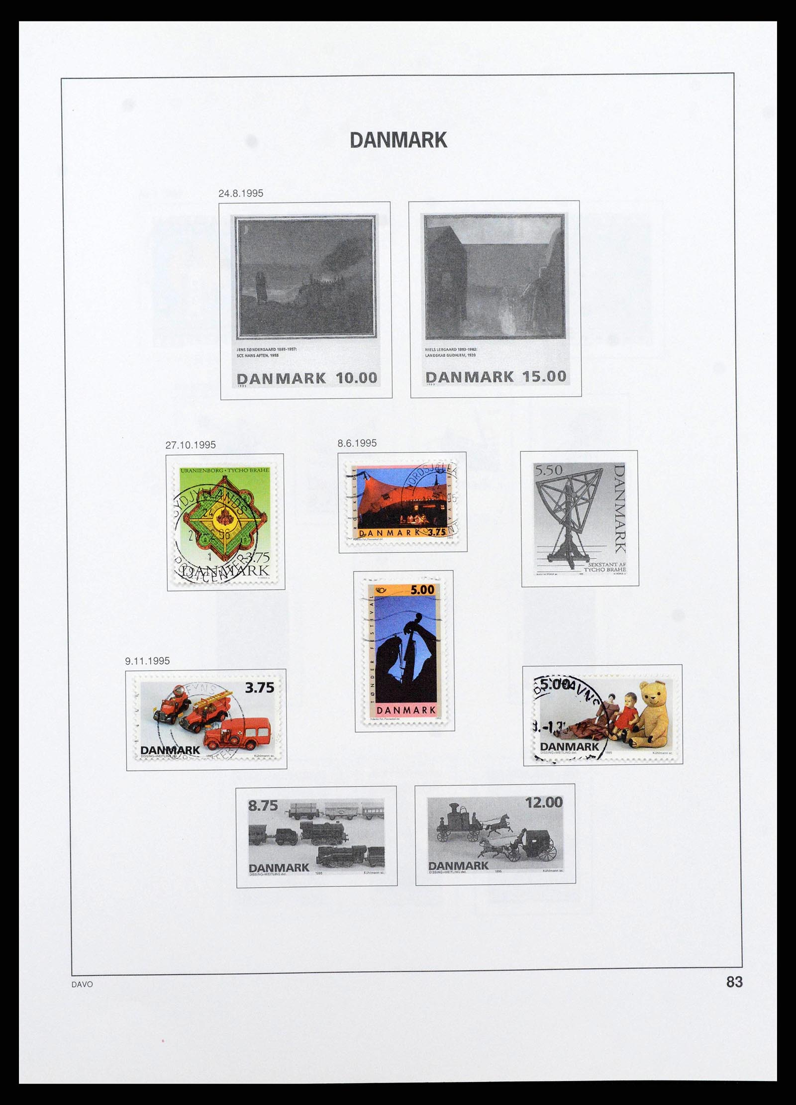 38719 0088 - Postzegelverzameling 38719 Denemarken 1851-2002.