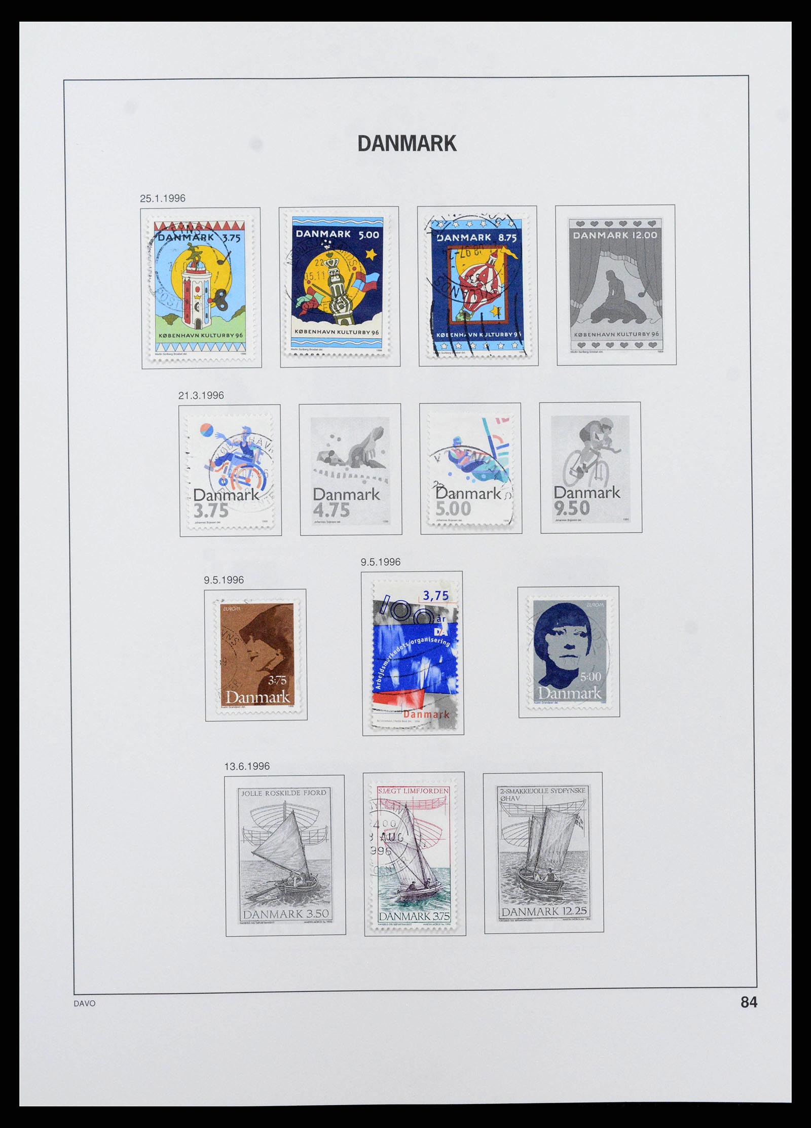 38719 0089 - Postzegelverzameling 38719 Denemarken 1851-2002.