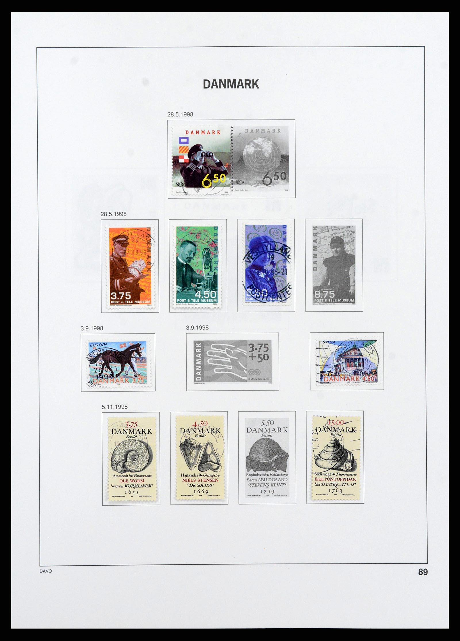 38719 0094 - Postzegelverzameling 38719 Denemarken 1851-2002.