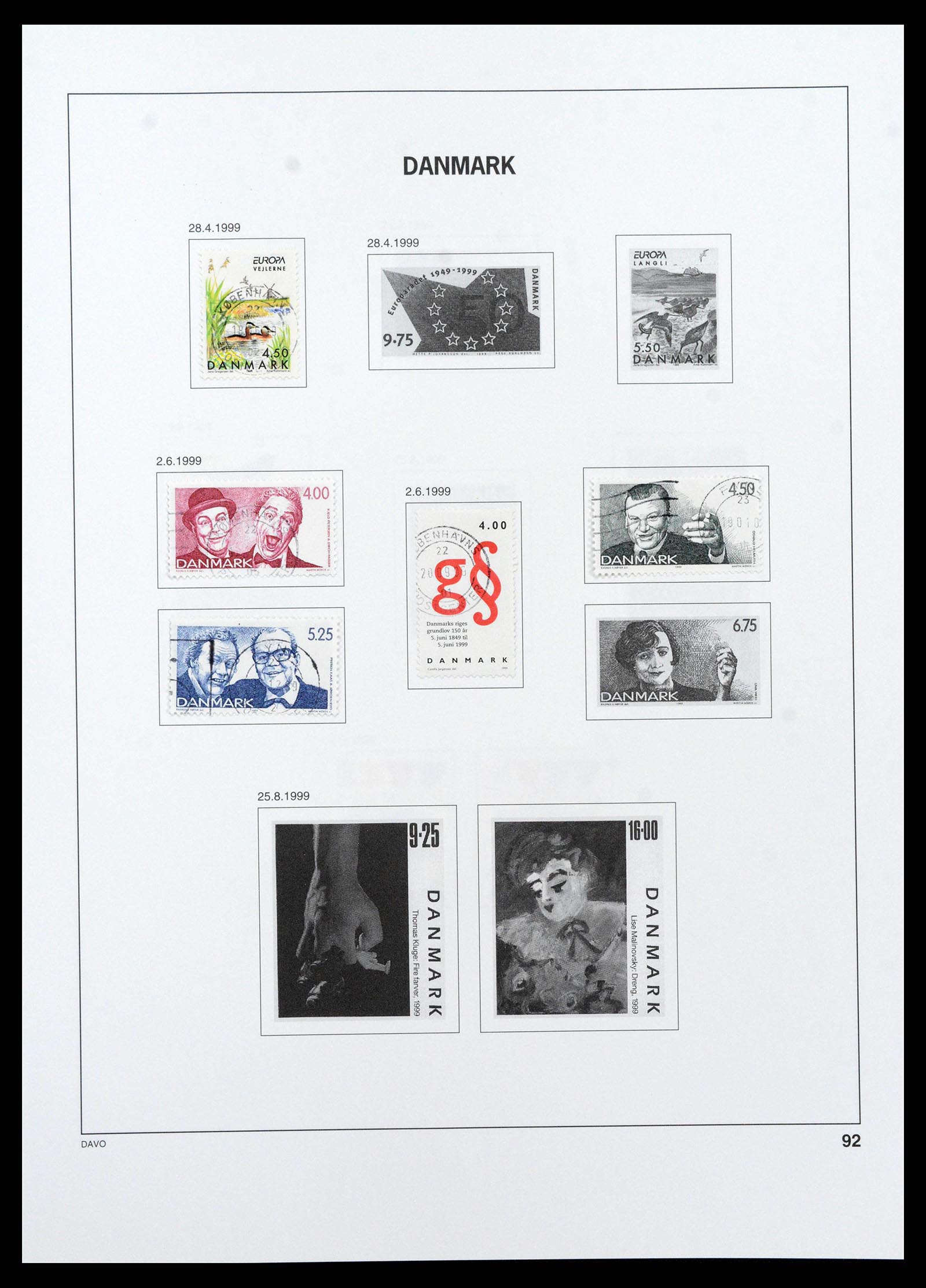38719 0097 - Postzegelverzameling 38719 Denemarken 1851-2002.