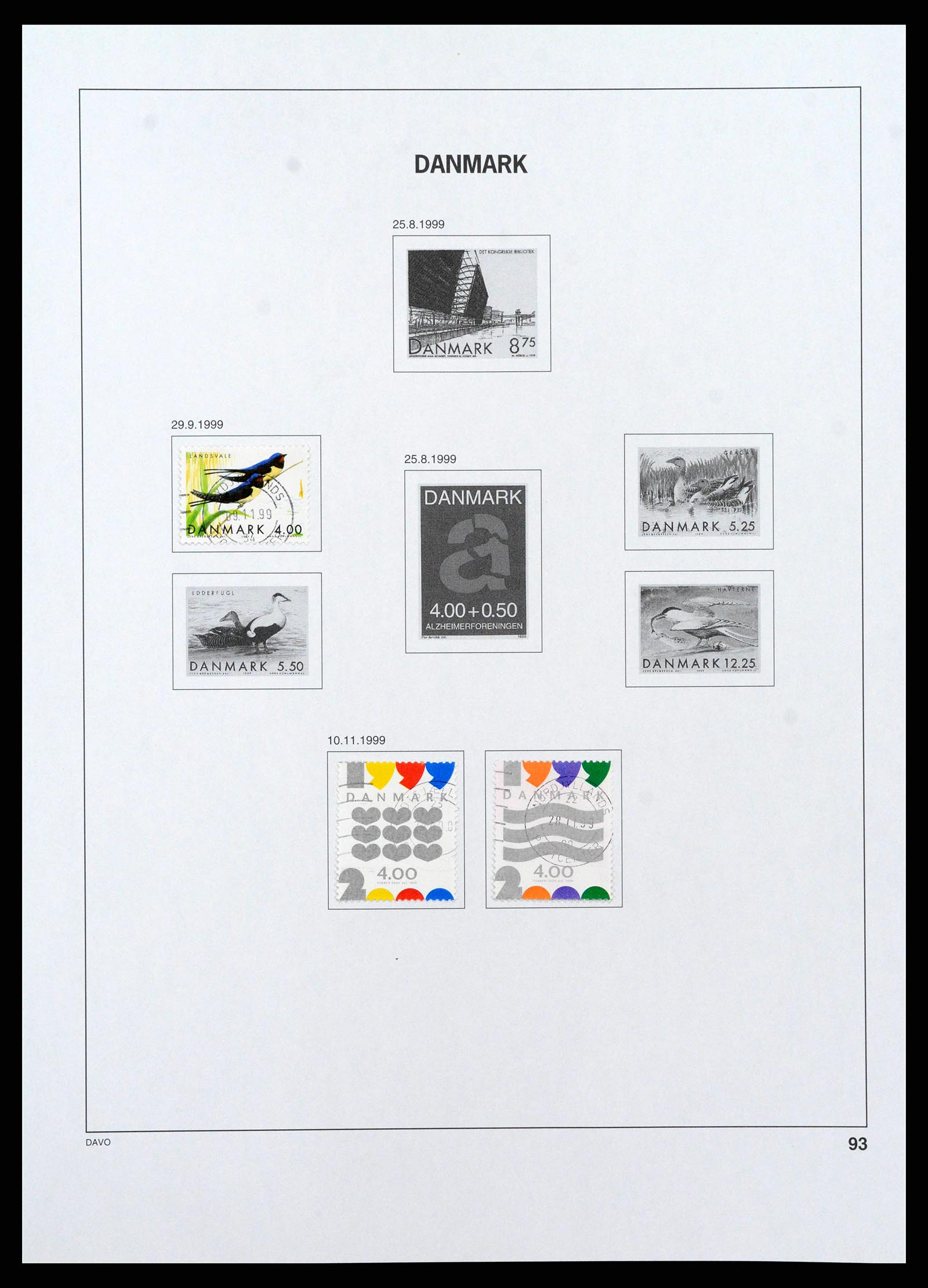 38719 0098 - Postzegelverzameling 38719 Denemarken 1851-2002.