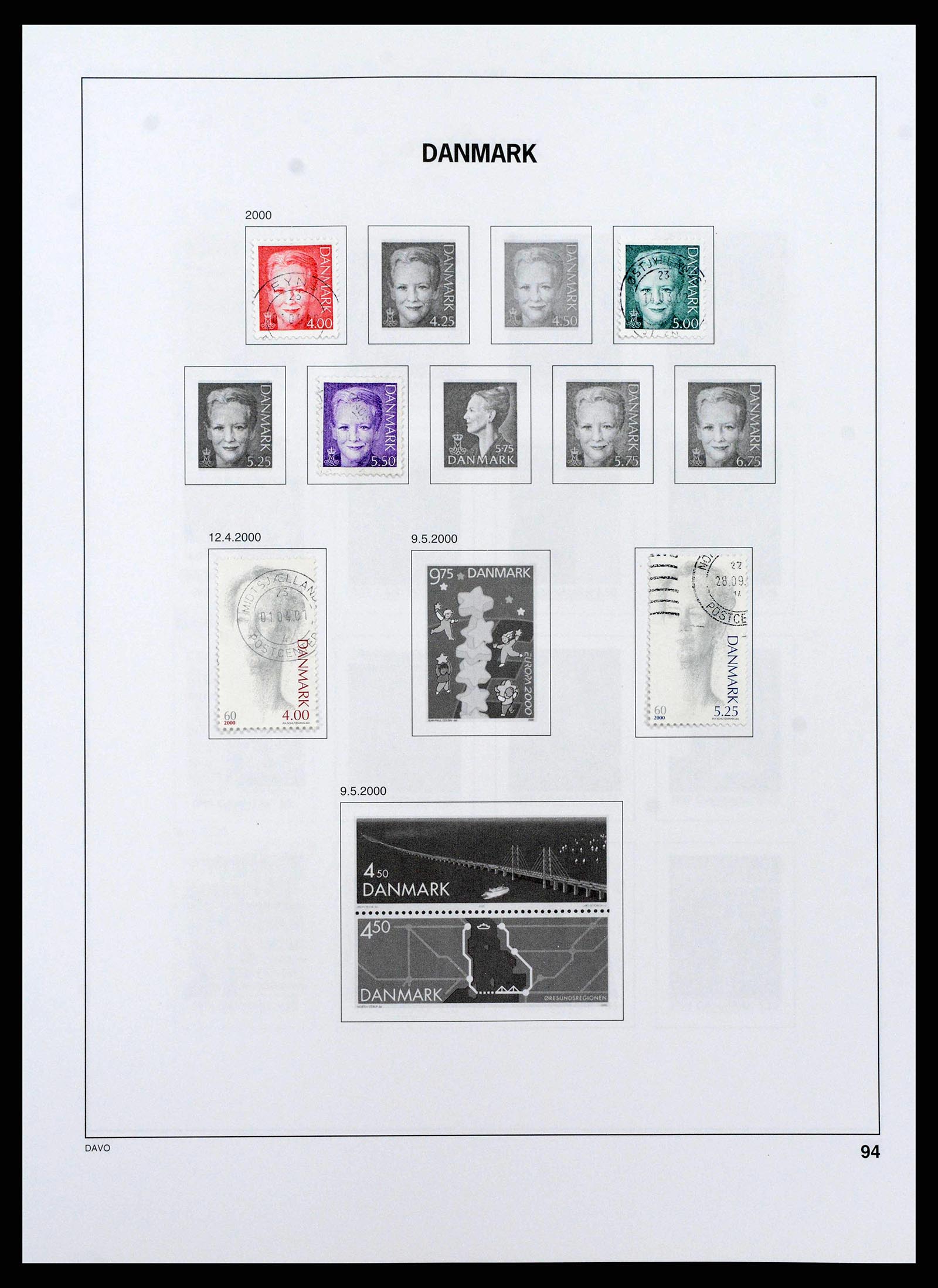 38719 0099 - Postzegelverzameling 38719 Denemarken 1851-2002.