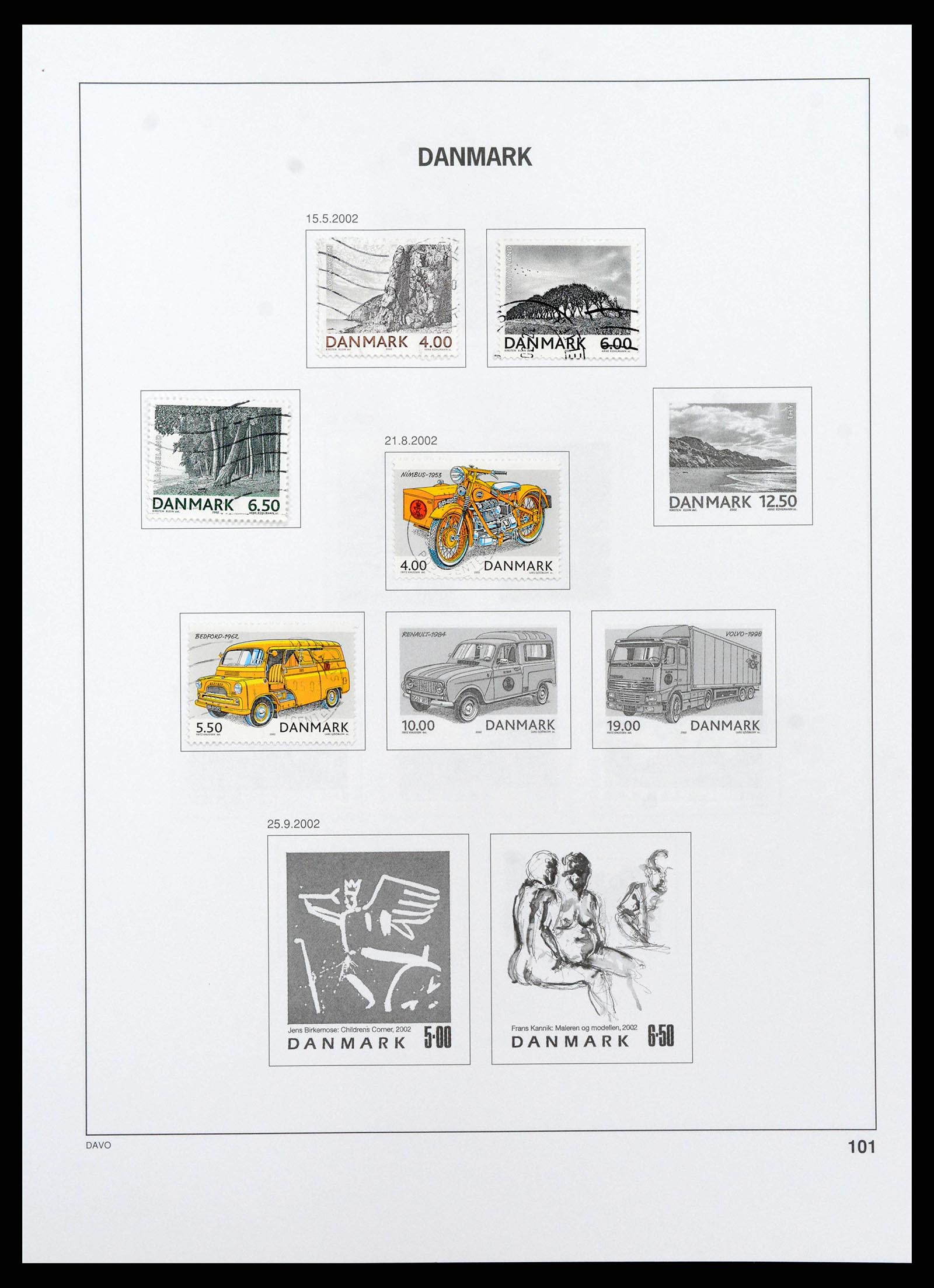 38719 0106 - Postzegelverzameling 38719 Denemarken 1851-2002.