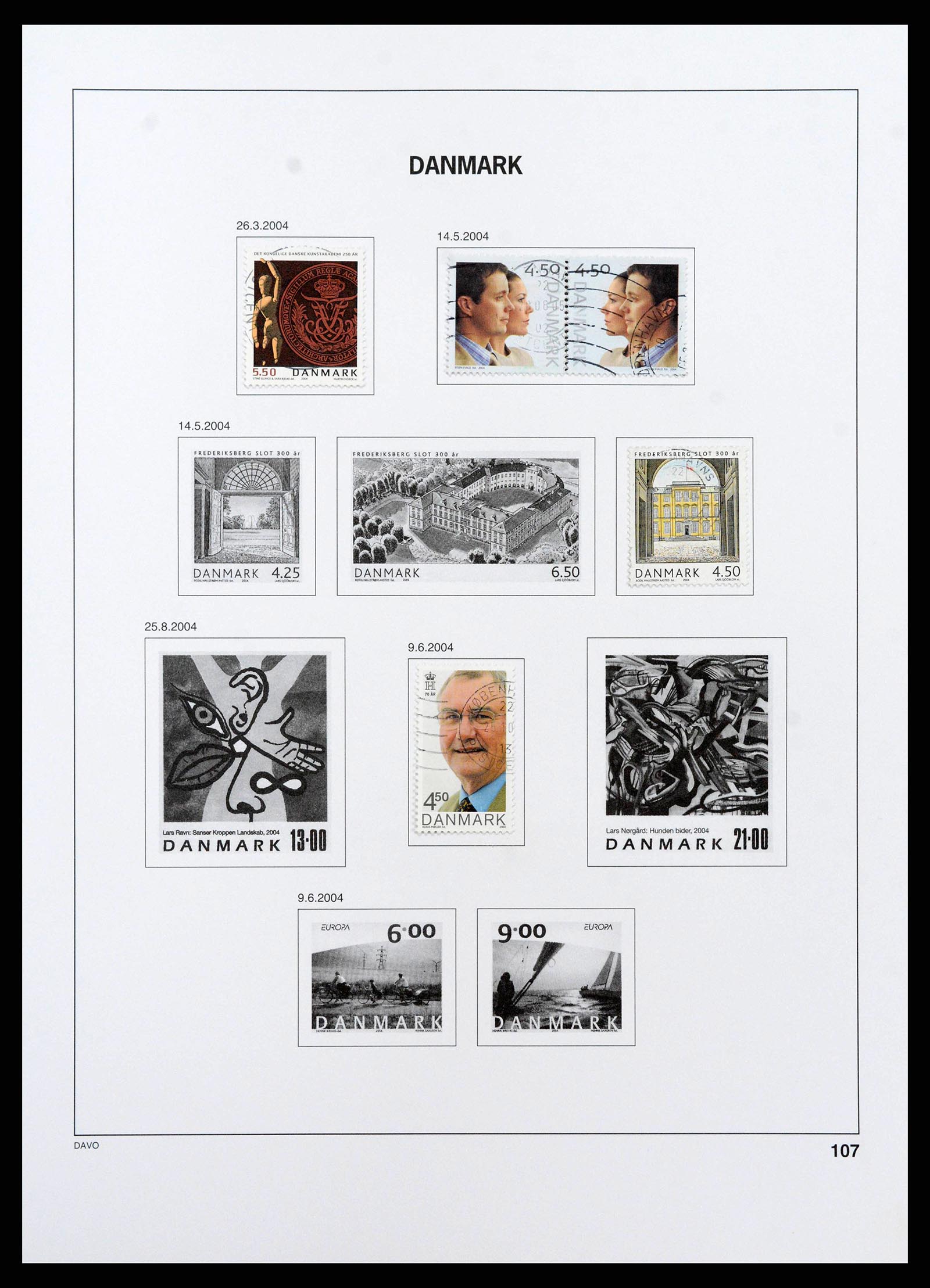 38719 0110 - Postzegelverzameling 38719 Denemarken 1851-2002.