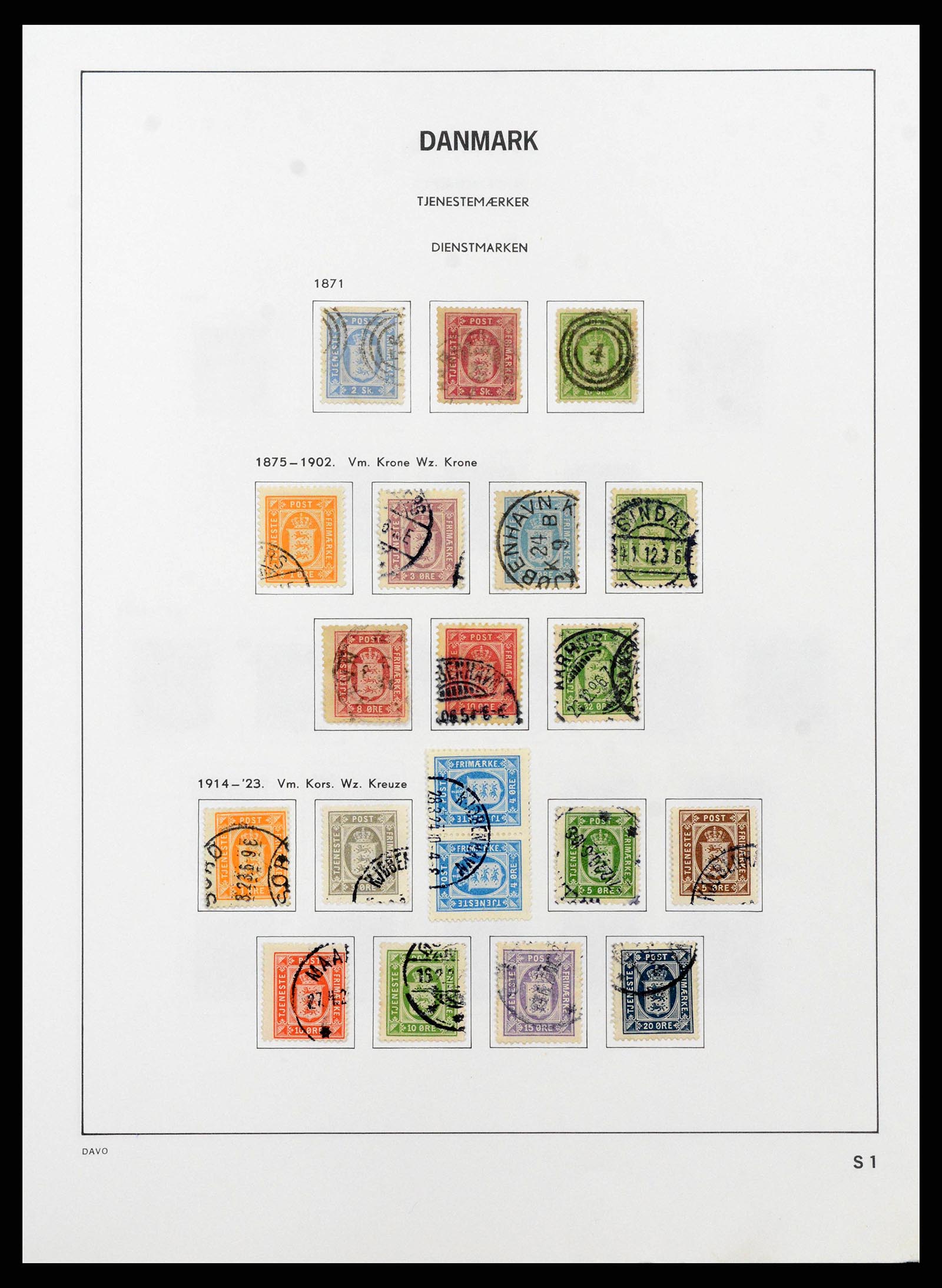 38719 0116 - Postzegelverzameling 38719 Denemarken 1851-2002.