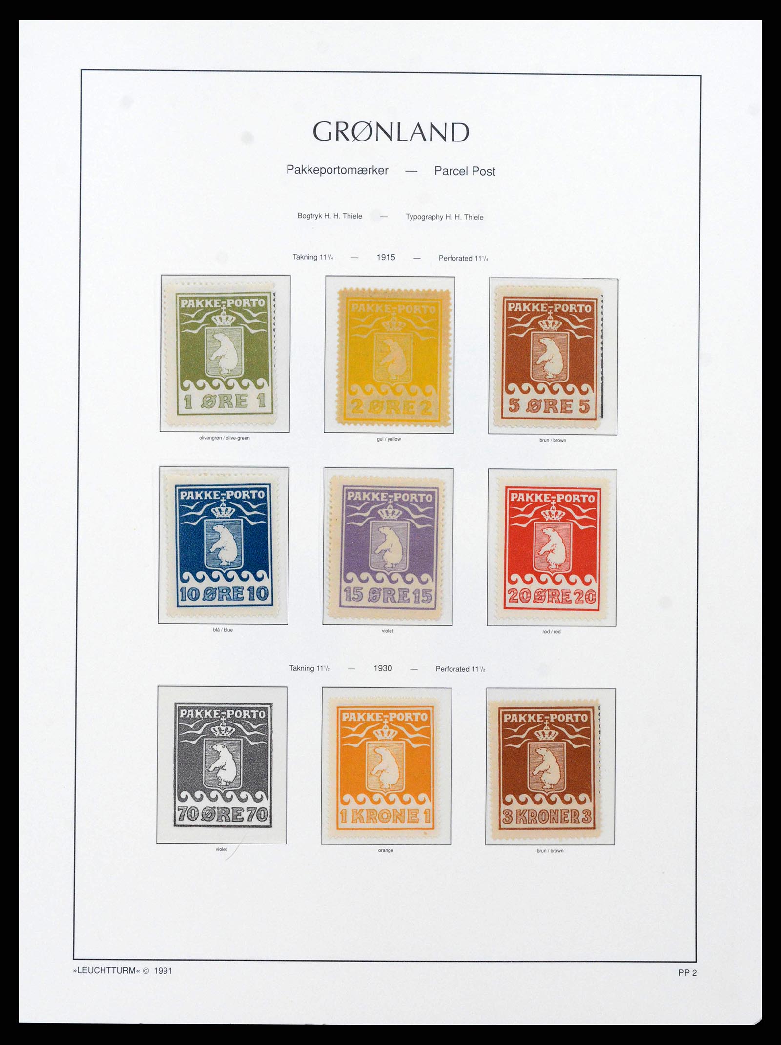 38721 0001 - Stamp collection 38721 Greenland 1915-1964.