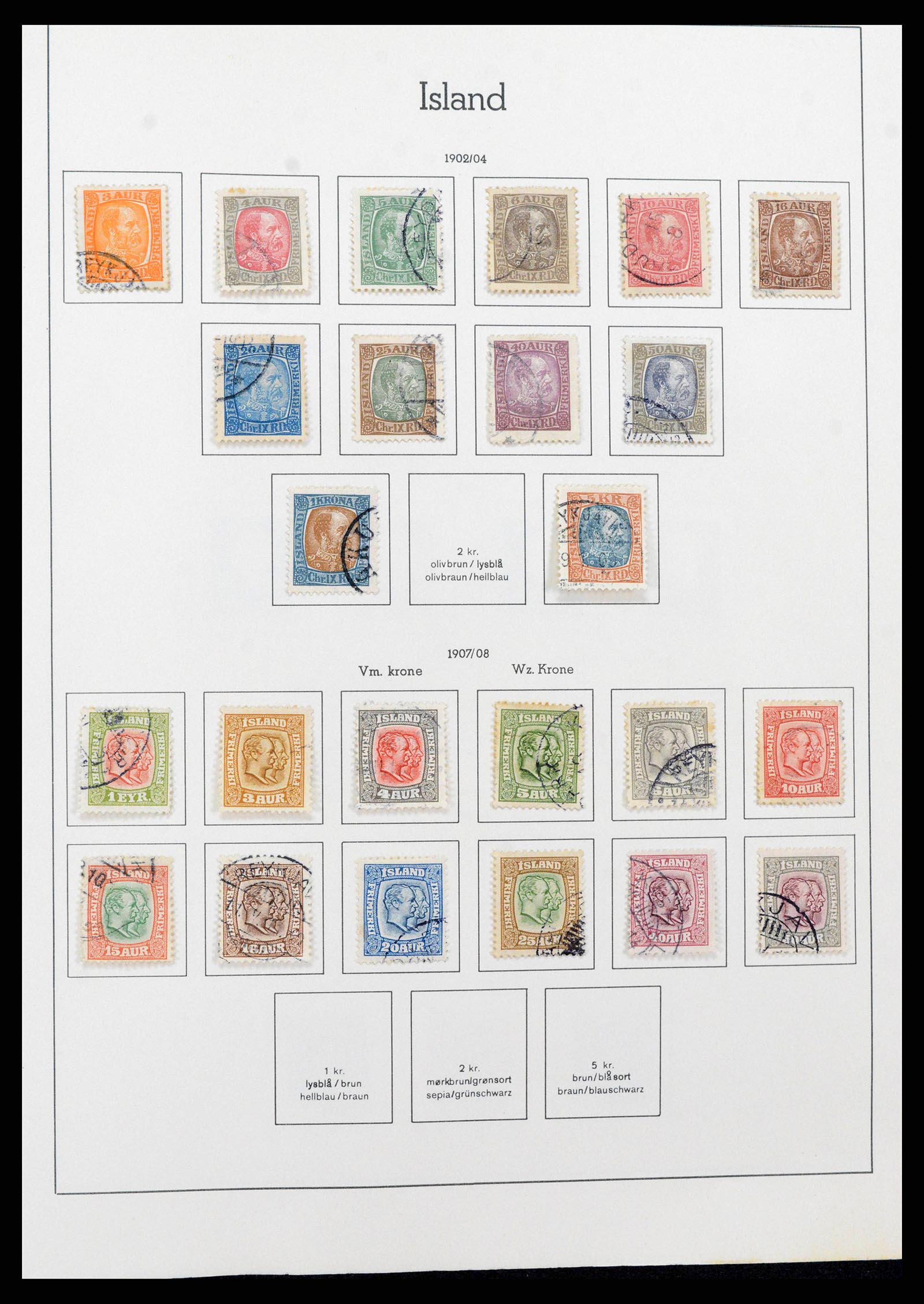 38722 0003 - Stamp collection 38722 Iceland 1873-1989.