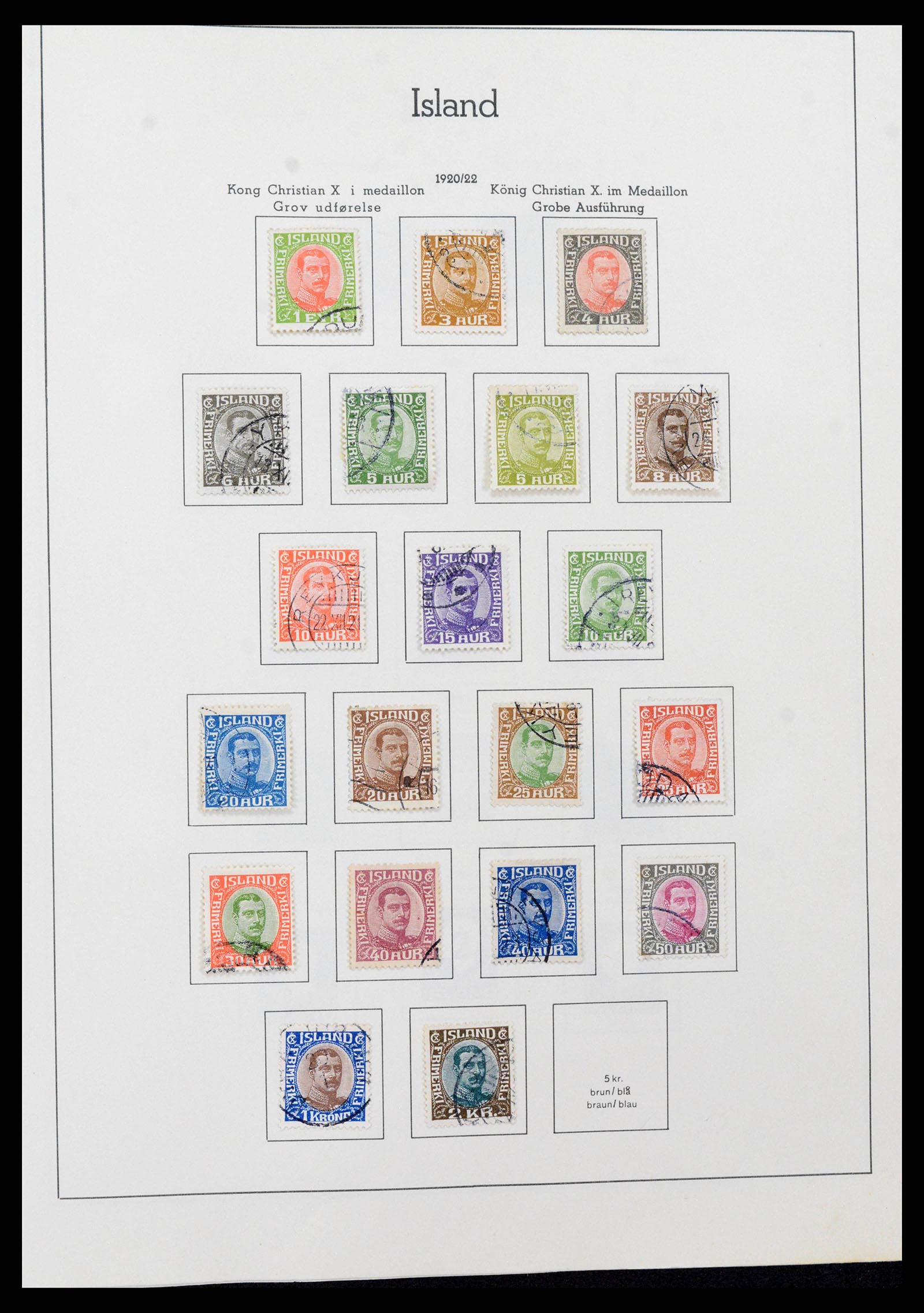 38722 0005 - Stamp collection 38722 Iceland 1873-1989.