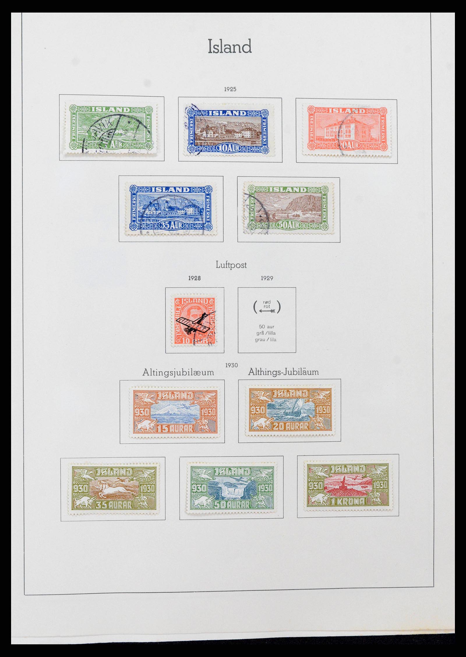 38722 0007 - Stamp collection 38722 Iceland 1873-1989.