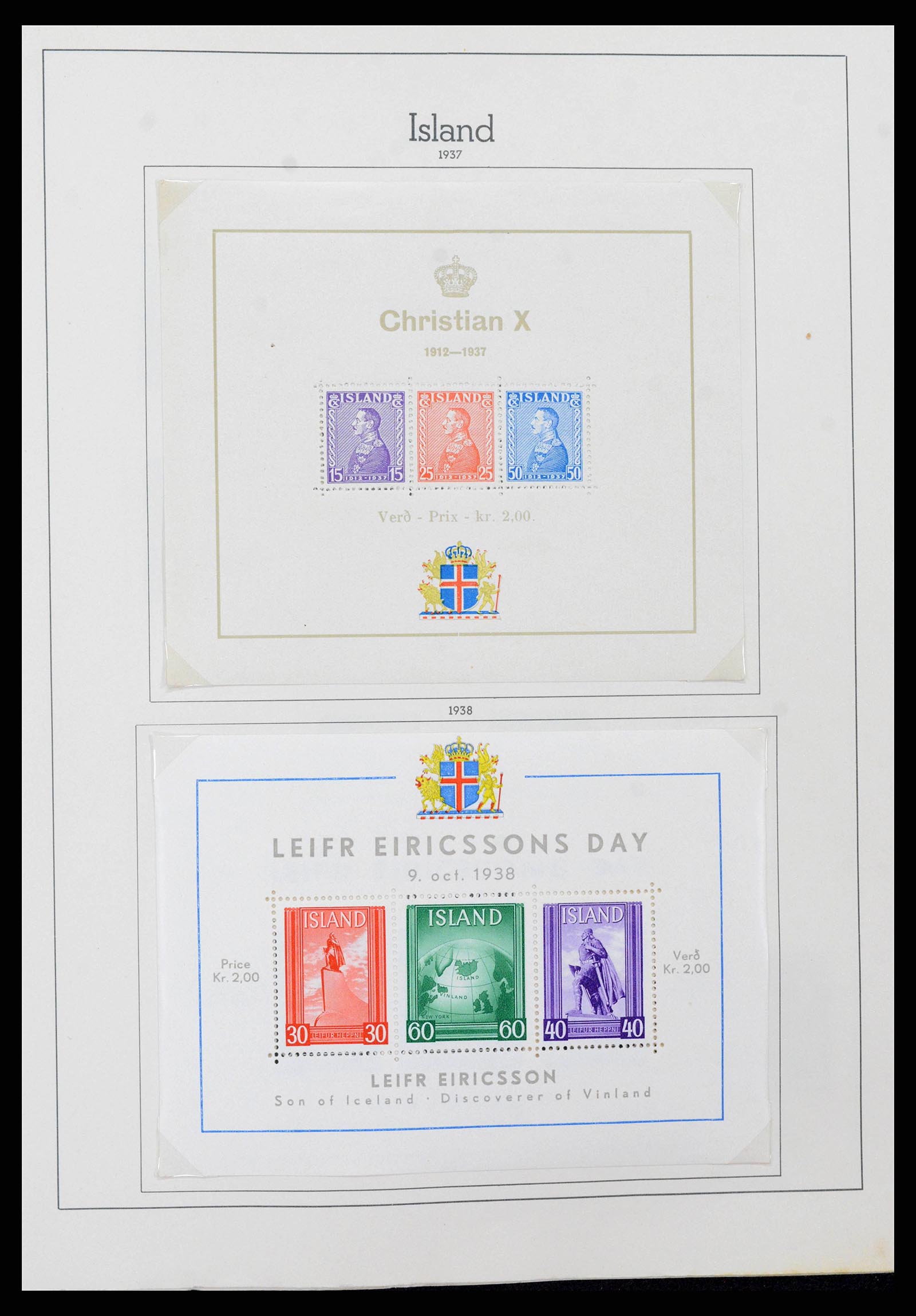 38722 0014 - Stamp collection 38722 Iceland 1873-1989.