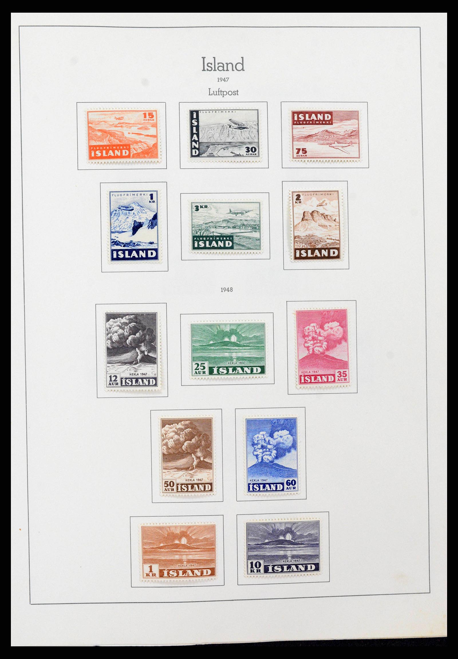 38722 0017 - Stamp collection 38722 Iceland 1873-1989.