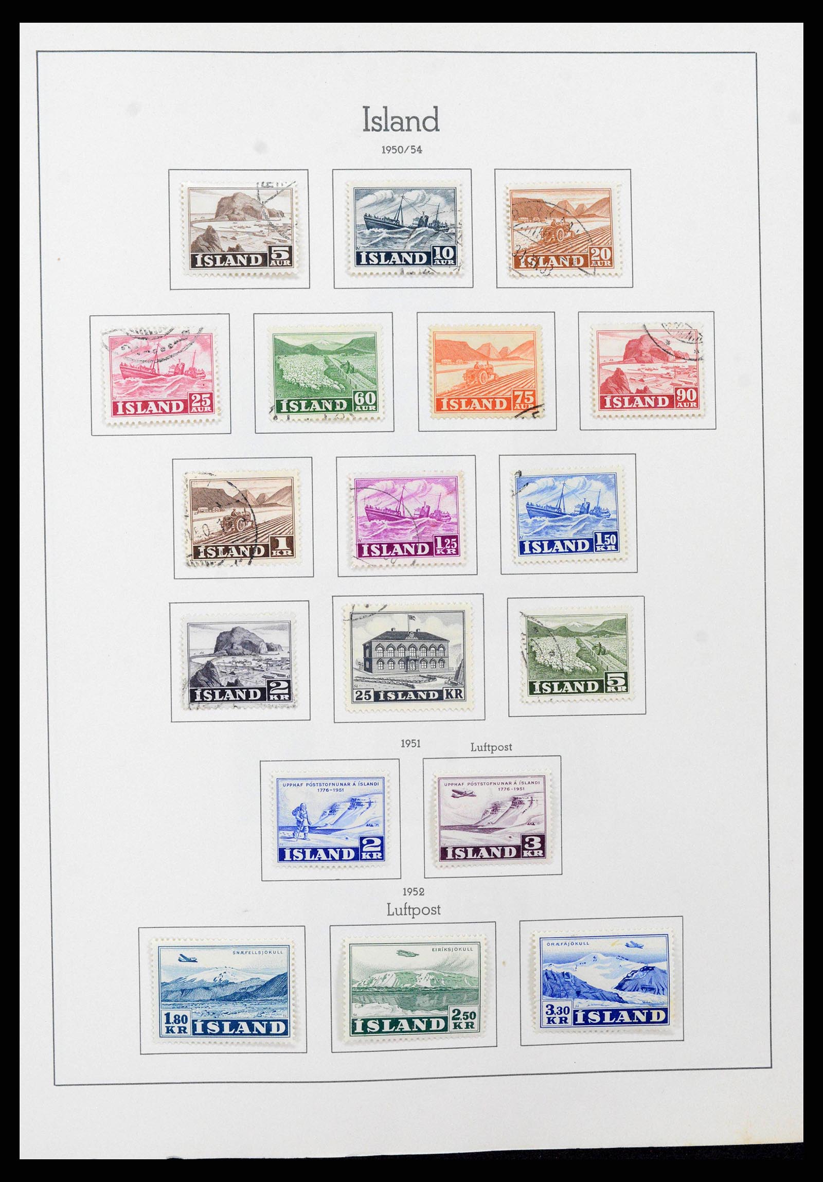 38722 0019 - Stamp collection 38722 Iceland 1873-1989.