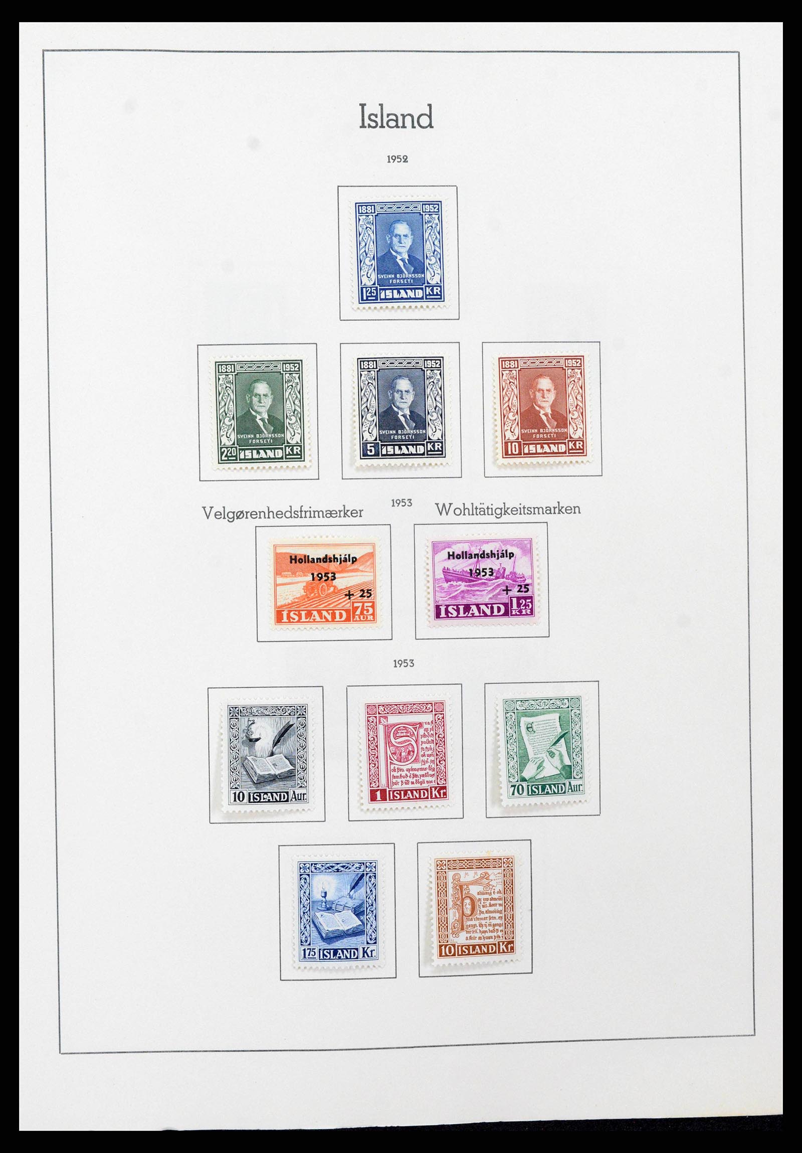 38722 0020 - Stamp collection 38722 Iceland 1873-1989.