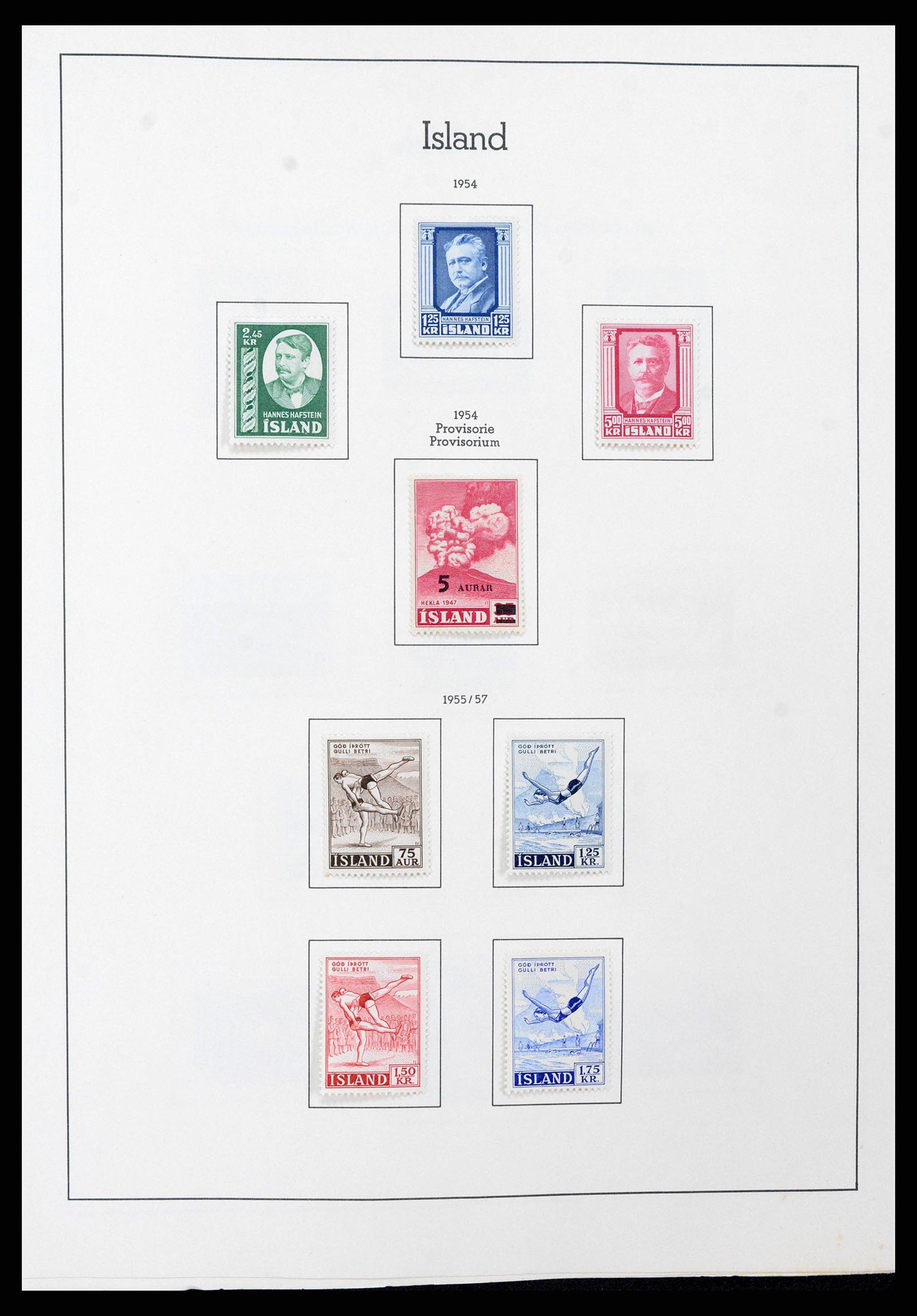 38722 0021 - Postzegelverzameling 38722 IJsland 1873-1989.
