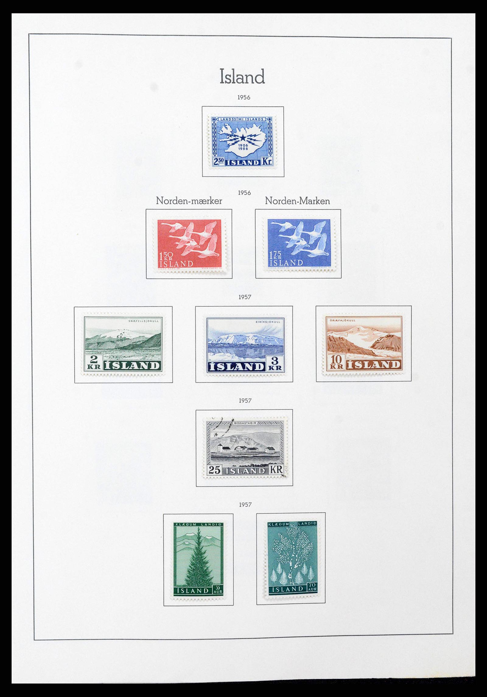 38722 0023 - Postzegelverzameling 38722 IJsland 1873-1989.