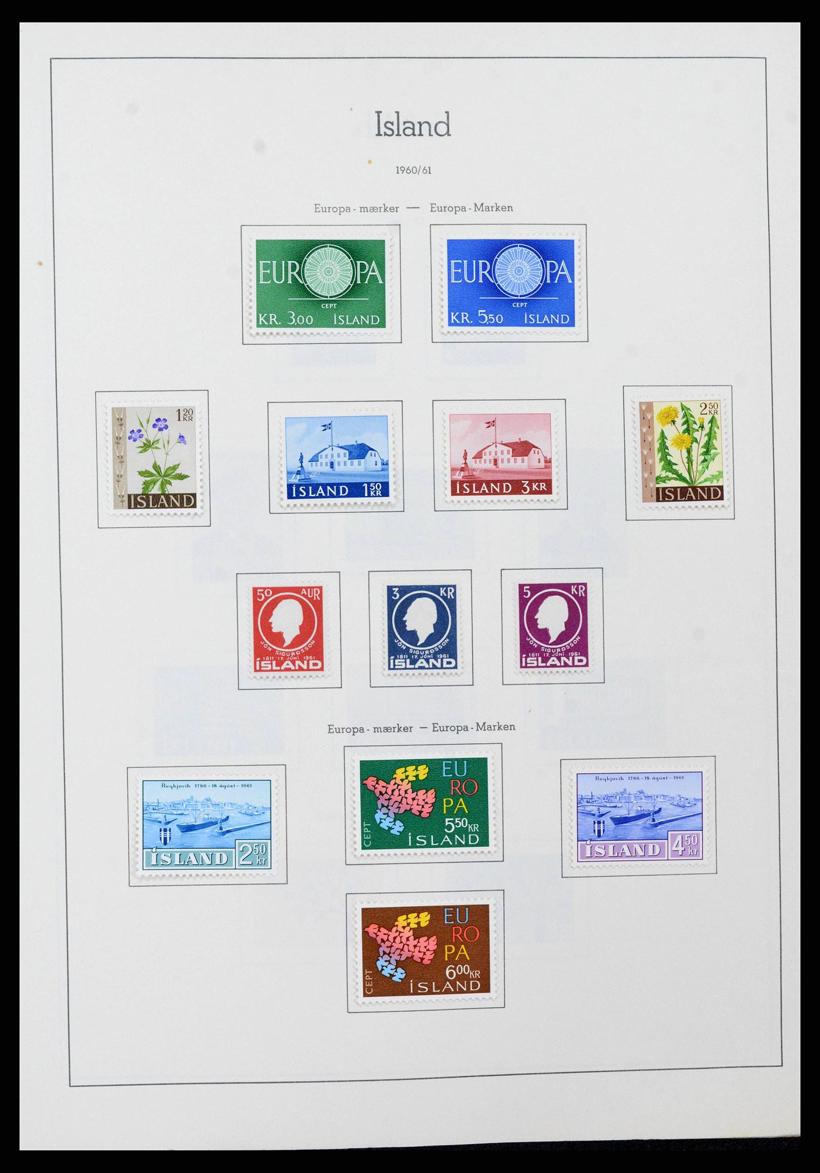 38722 0026 - Postzegelverzameling 38722 IJsland 1873-1989.