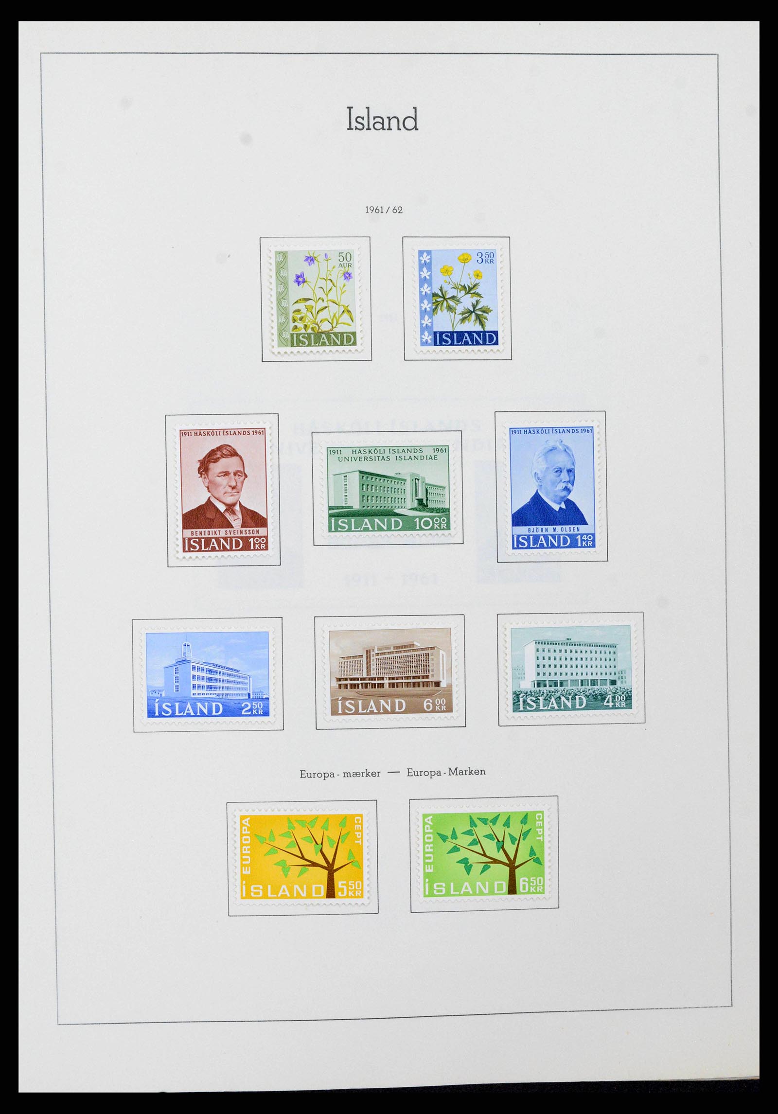 38722 0027 - Postzegelverzameling 38722 IJsland 1873-1989.