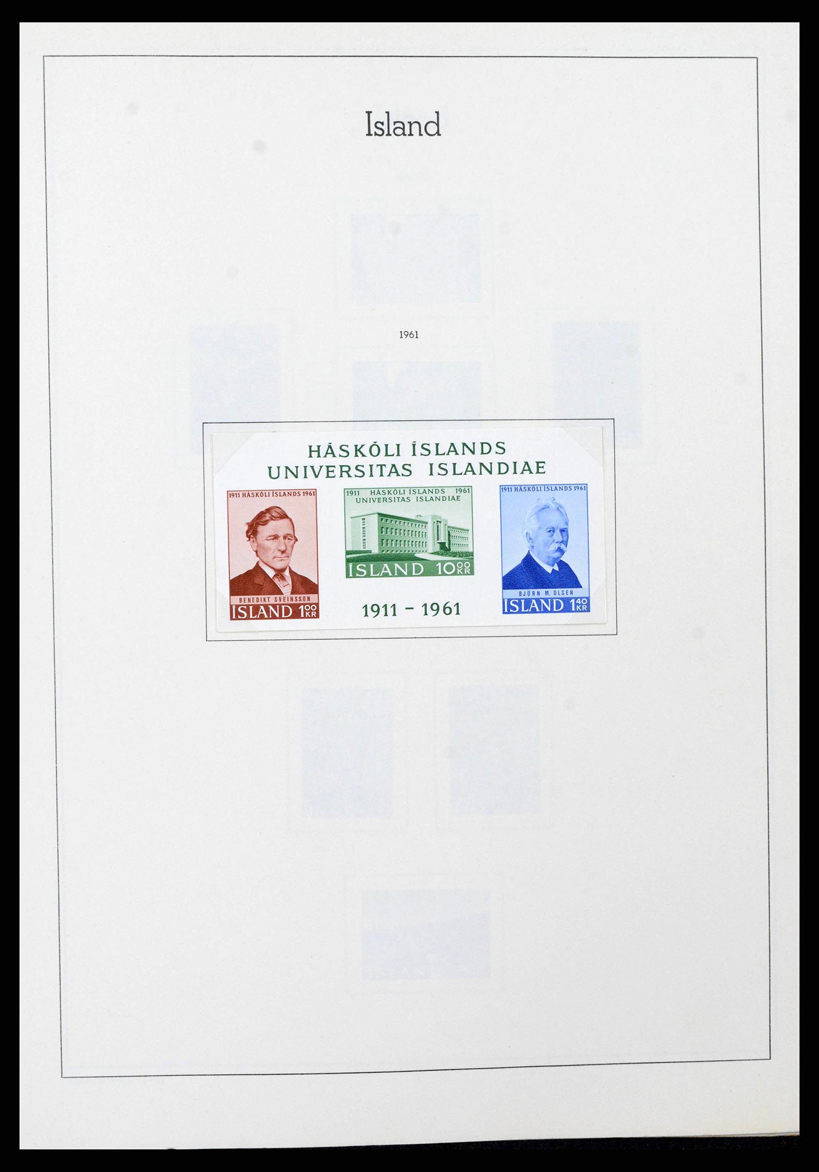 38722 0028 - Postzegelverzameling 38722 IJsland 1873-1989.