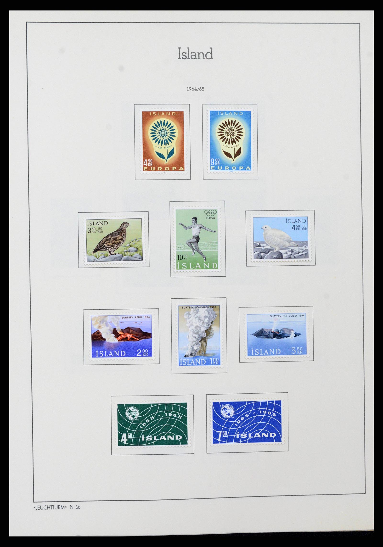 38722 0031 - Stamp collection 38722 Iceland 1873-1989.