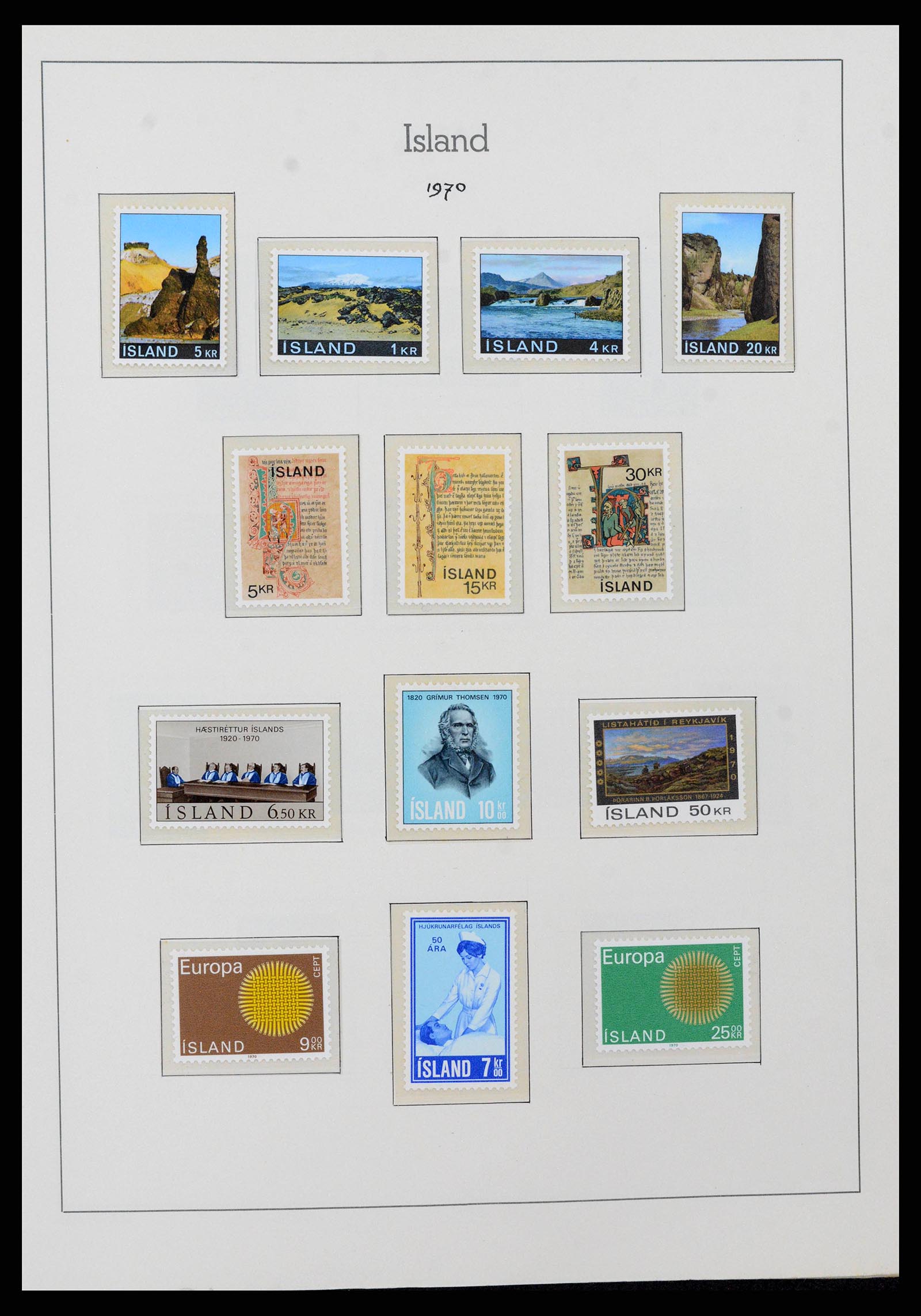 38722 0036 - Stamp collection 38722 Iceland 1873-1989.