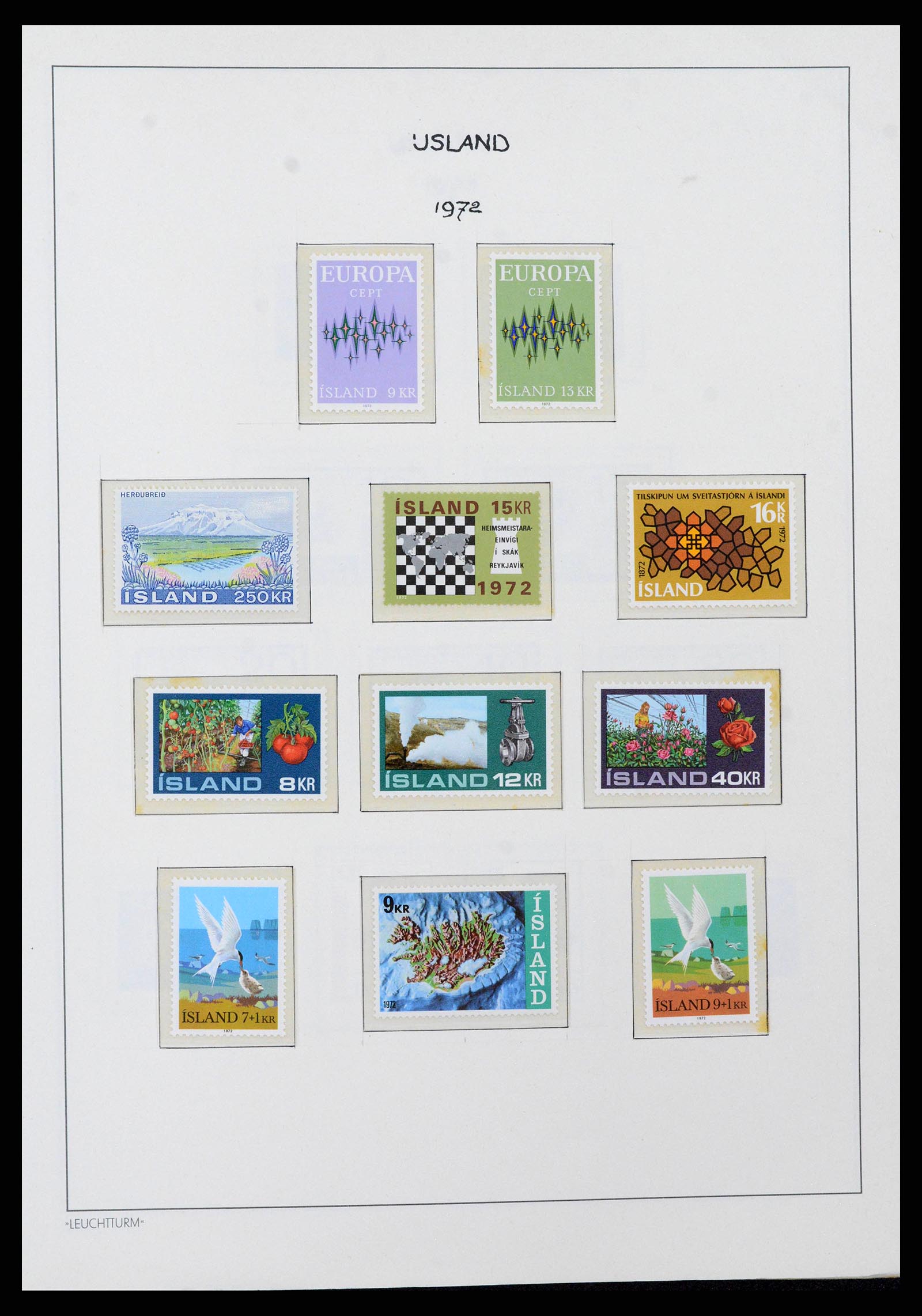 38722 0038 - Postzegelverzameling 38722 IJsland 1873-1989.
