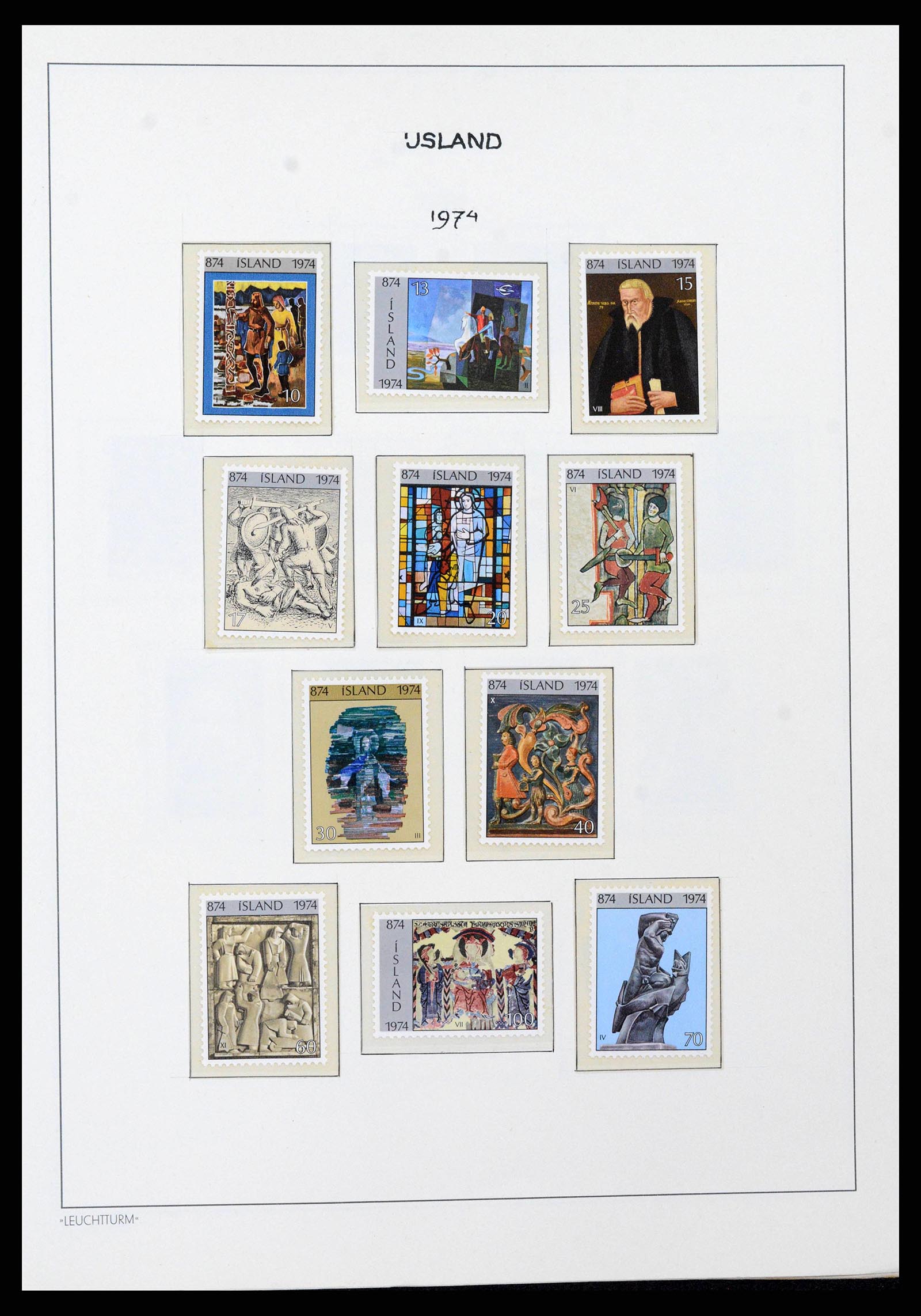38722 0041 - Postzegelverzameling 38722 IJsland 1873-1989.