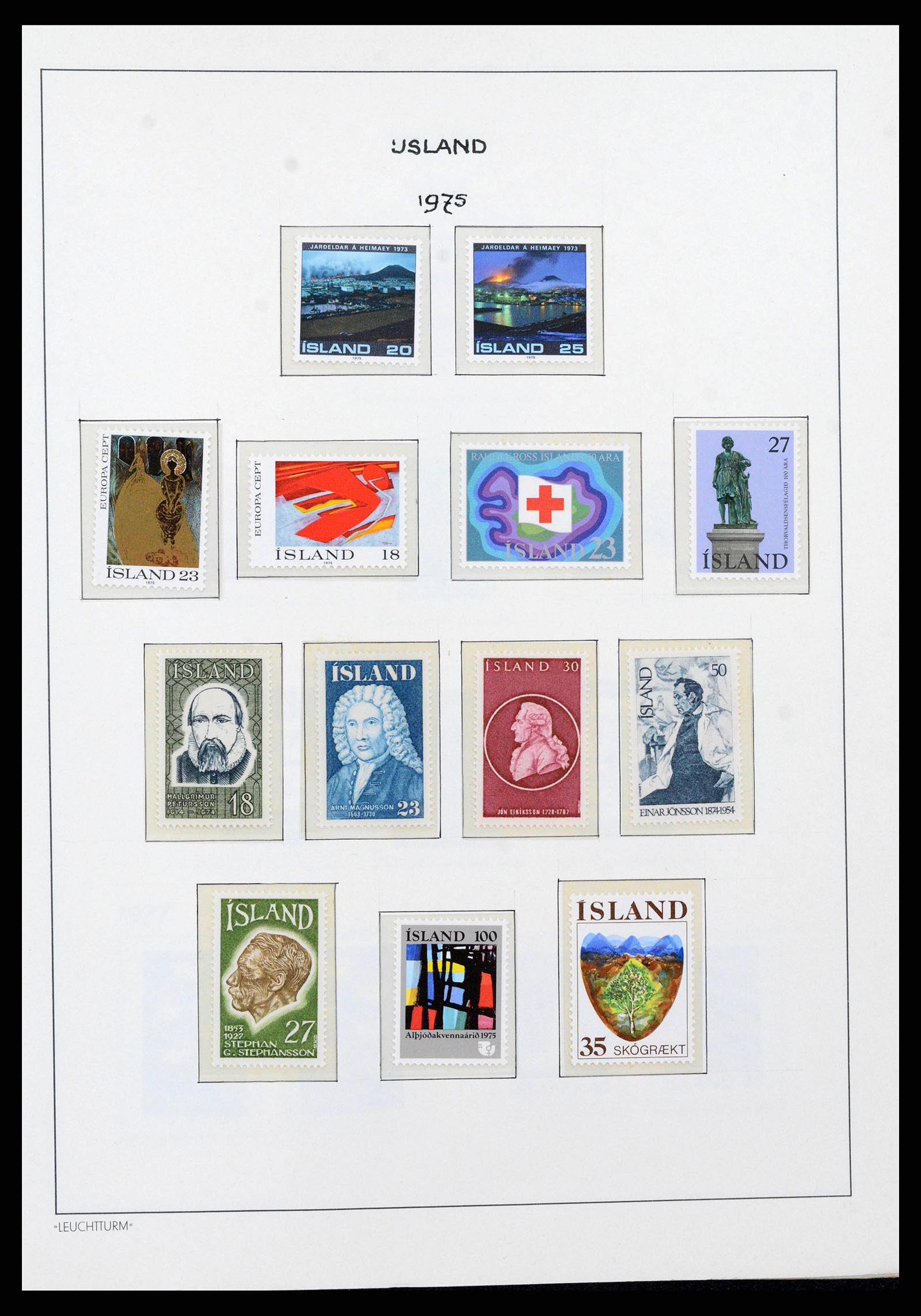 38722 0042 - Postzegelverzameling 38722 IJsland 1873-1989.