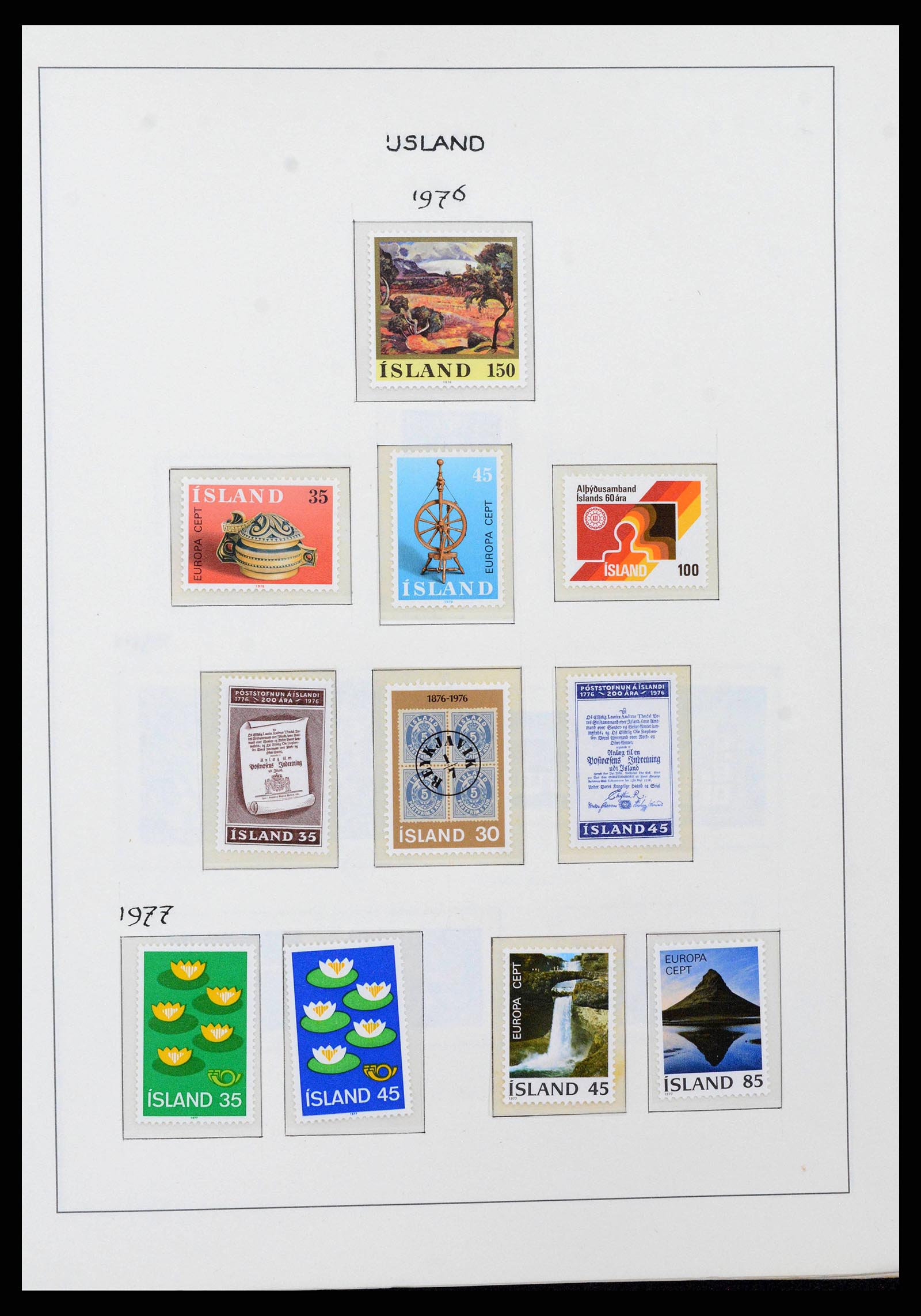38722 0043 - Postzegelverzameling 38722 IJsland 1873-1989.