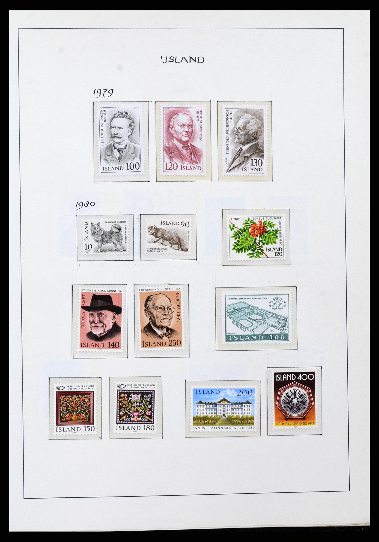 38722 0046 - Postzegelverzameling 38722 IJsland 1873-1989.