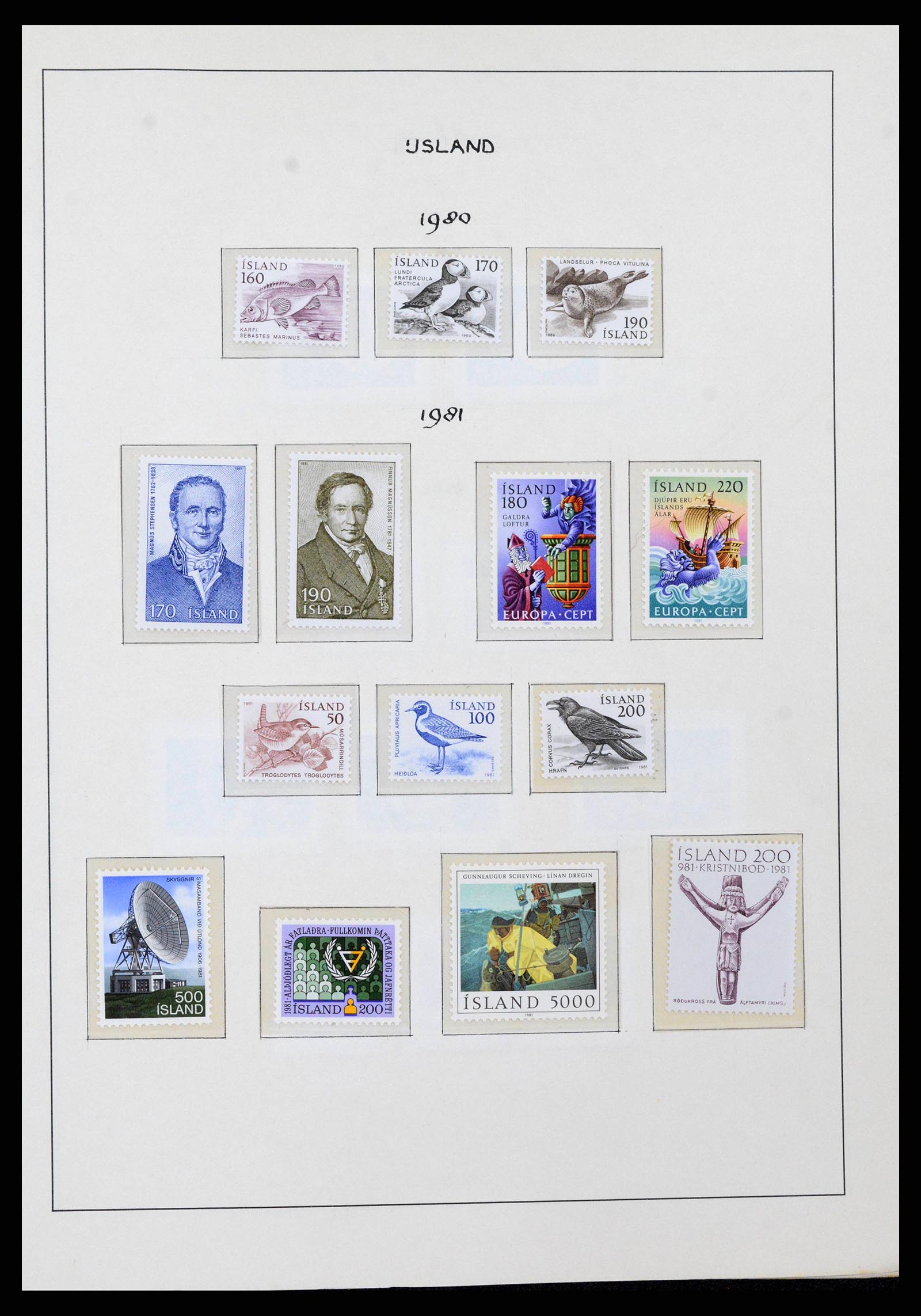 38722 0047 - Postzegelverzameling 38722 IJsland 1873-1989.