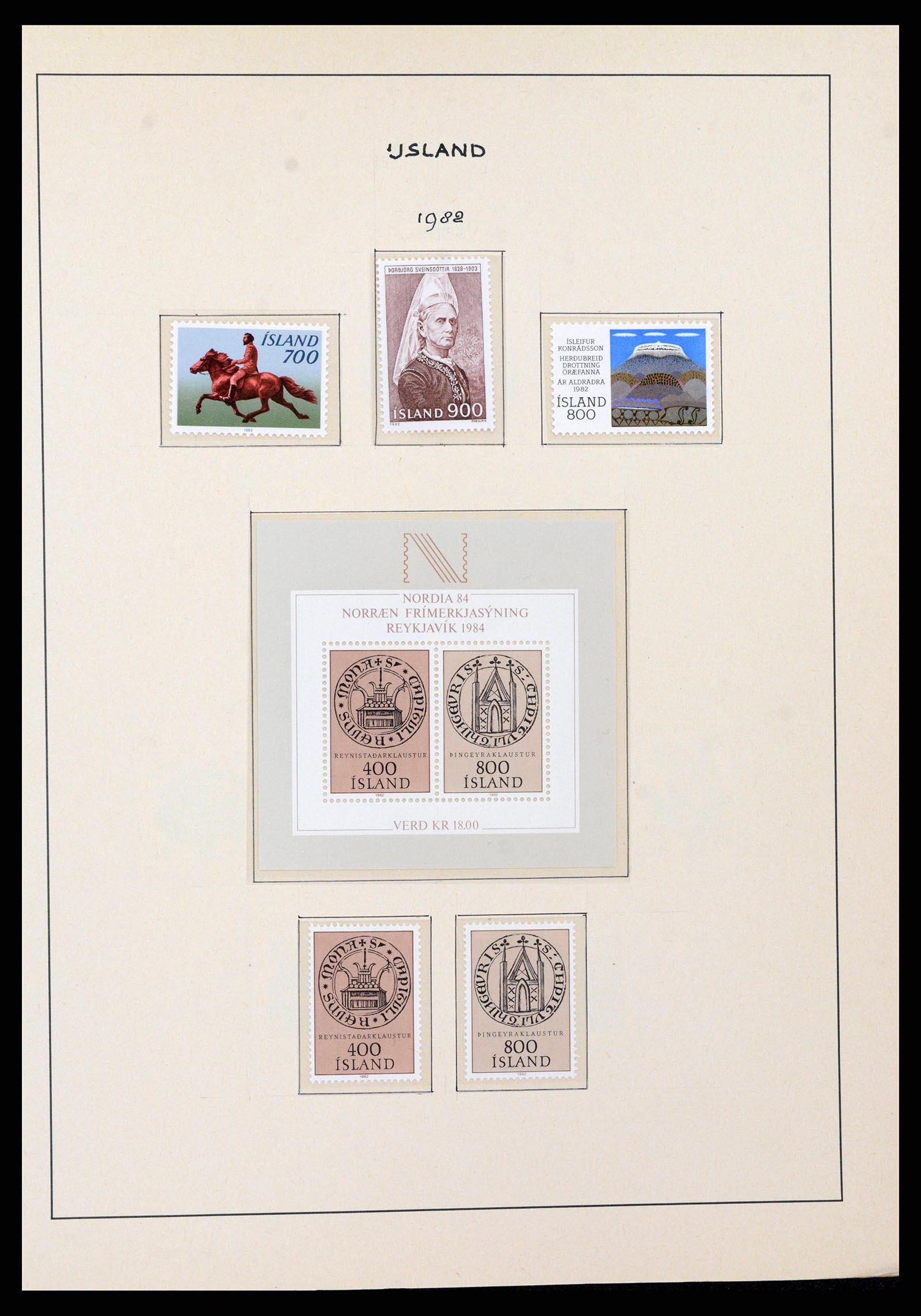 38722 0049 - Postzegelverzameling 38722 IJsland 1873-1989.
