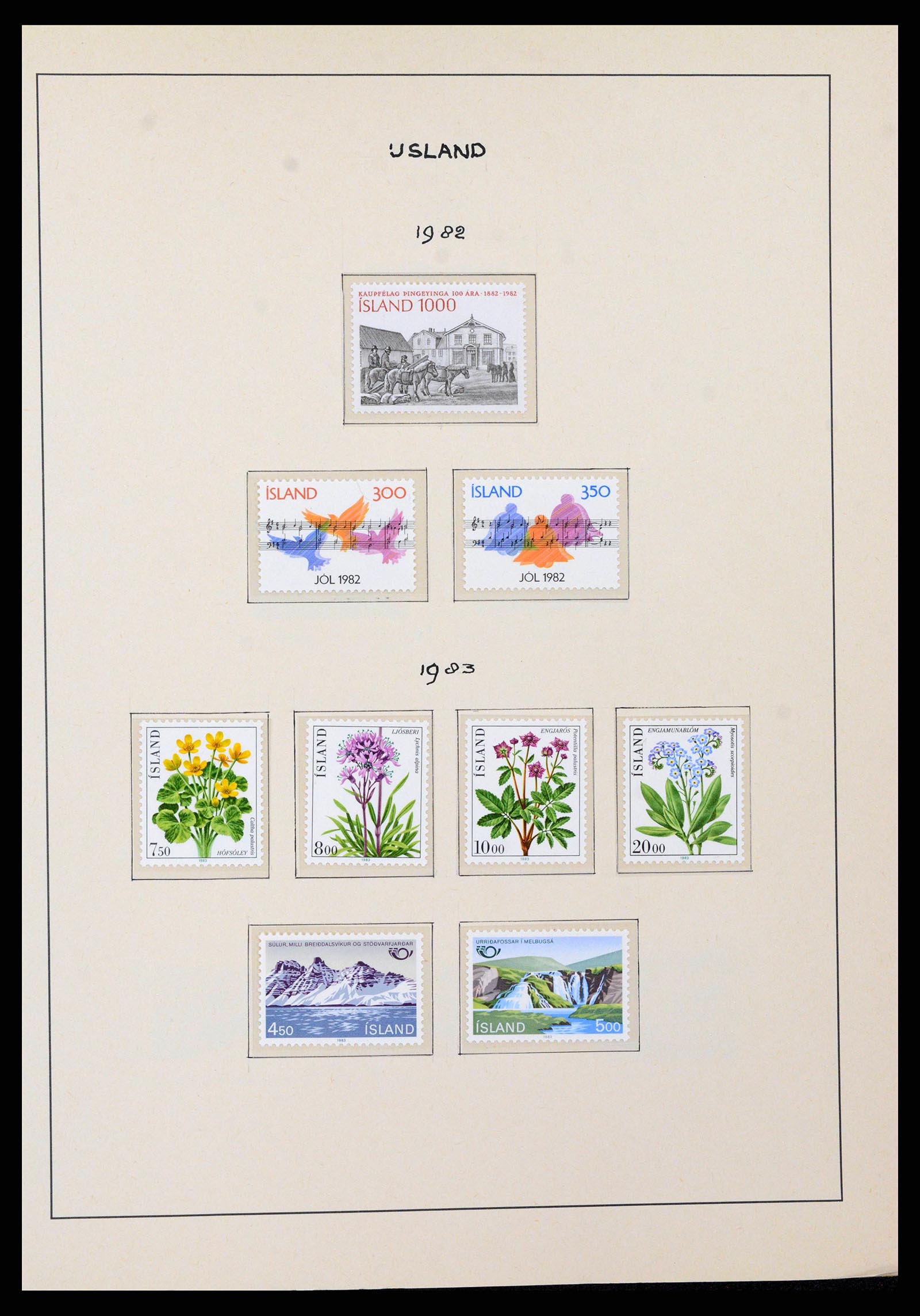 38722 0050 - Postzegelverzameling 38722 IJsland 1873-1989.