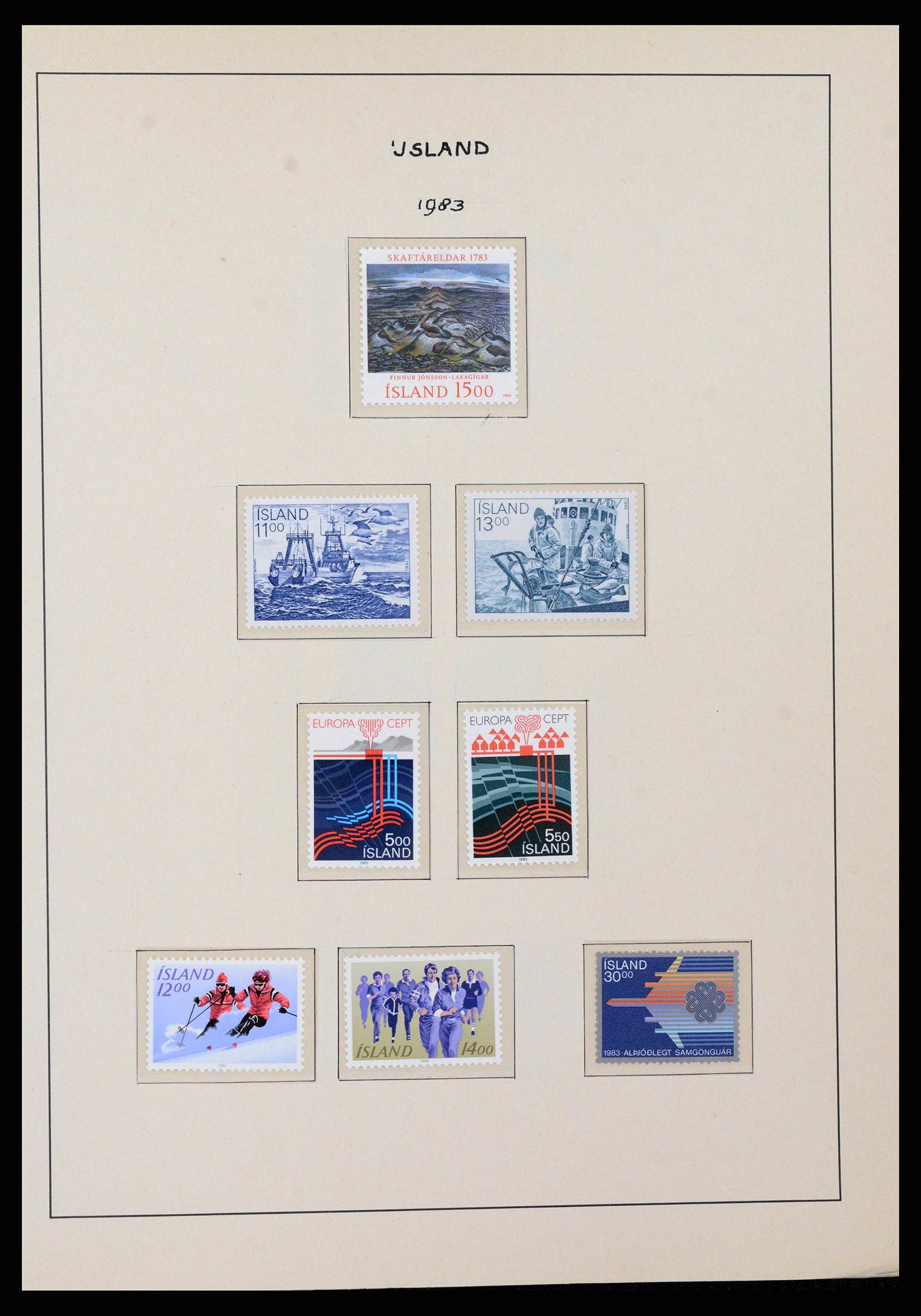 38722 0051 - Stamp collection 38722 Iceland 1873-1989.