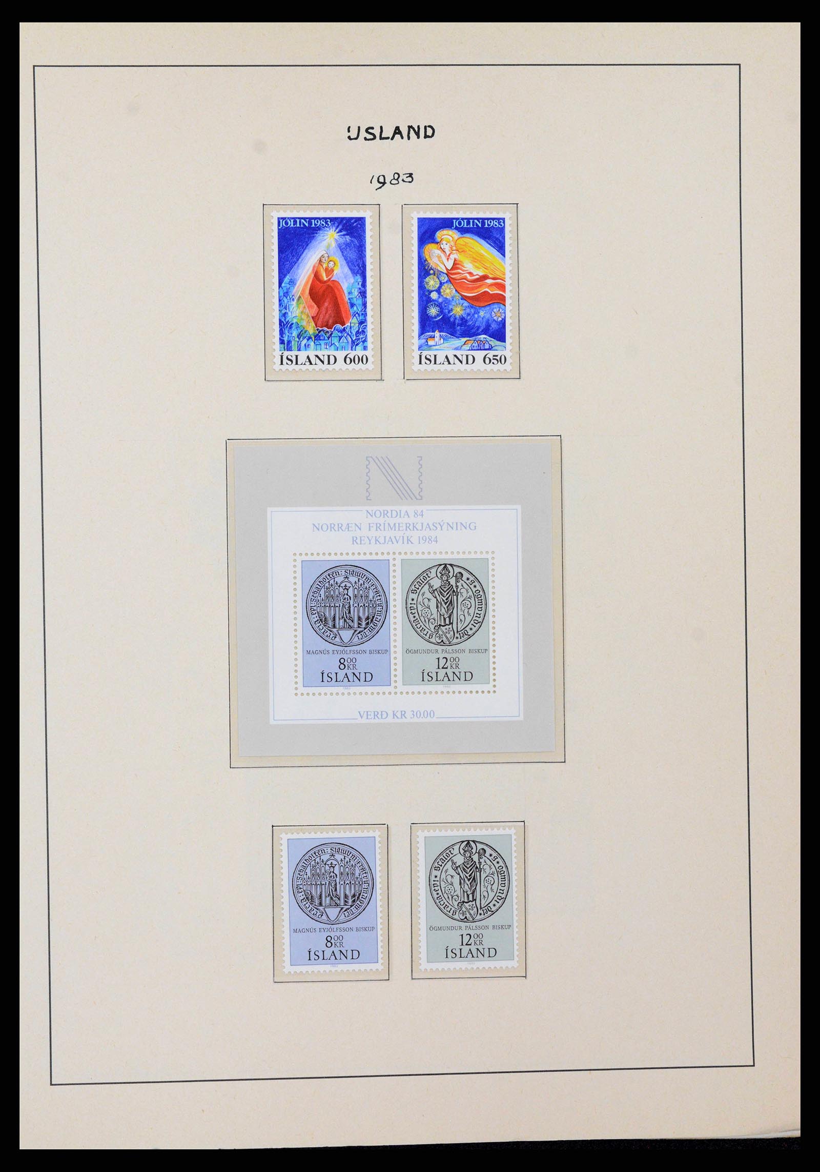 38722 0052 - Postzegelverzameling 38722 IJsland 1873-1989.