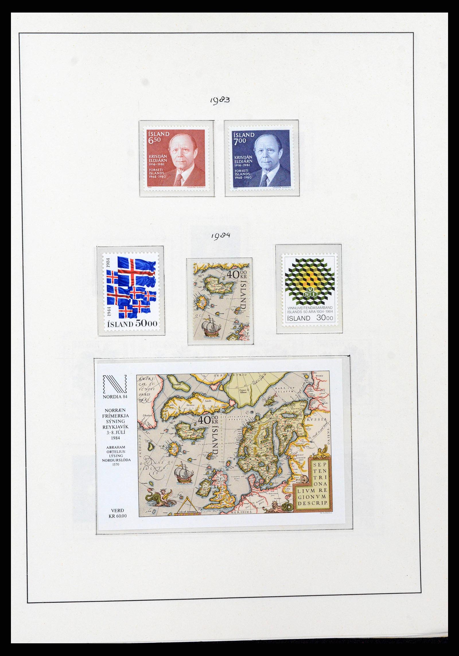 38722 0053 - Stamp collection 38722 Iceland 1873-1989.