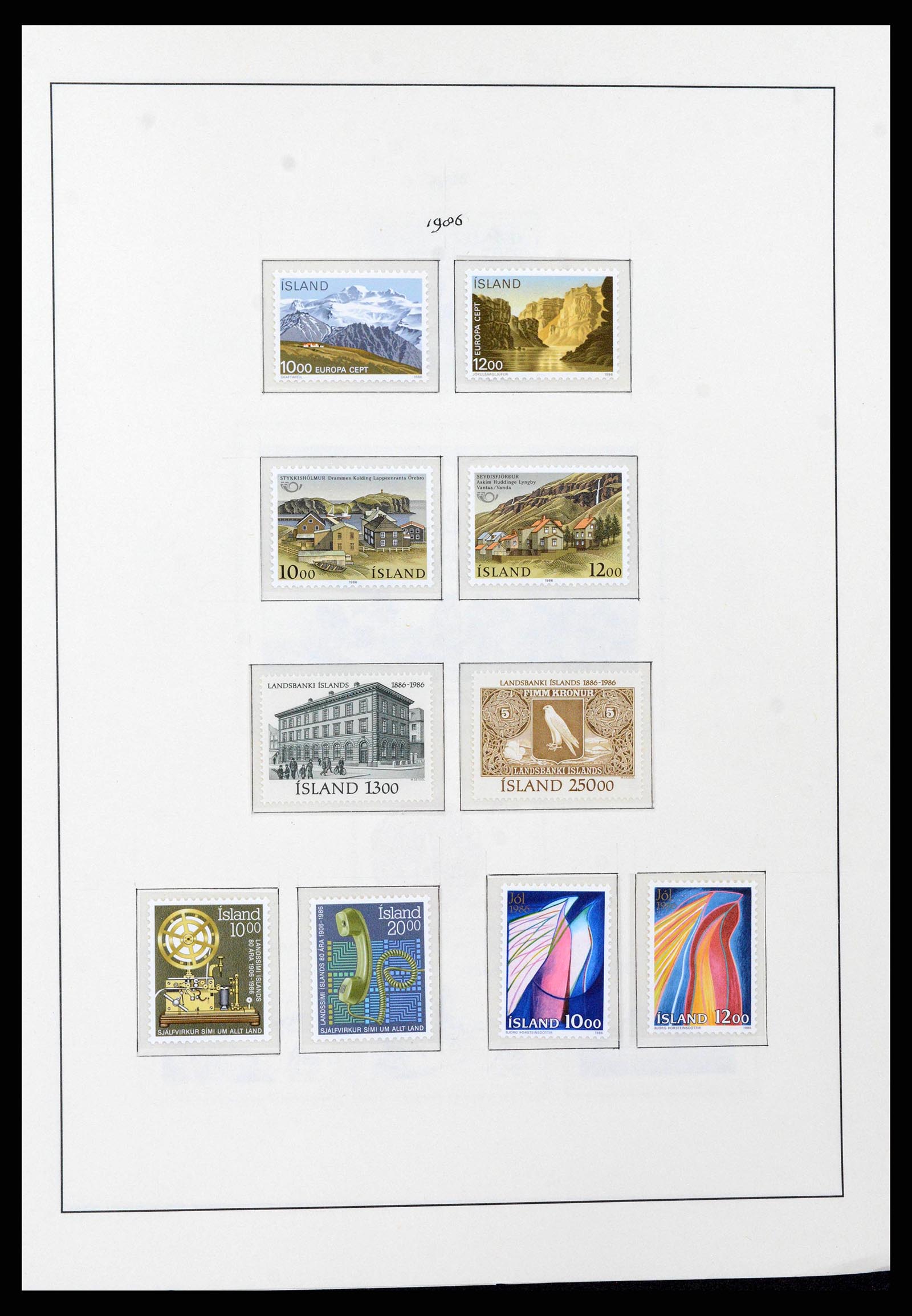 38722 0057 - Postzegelverzameling 38722 IJsland 1873-1989.