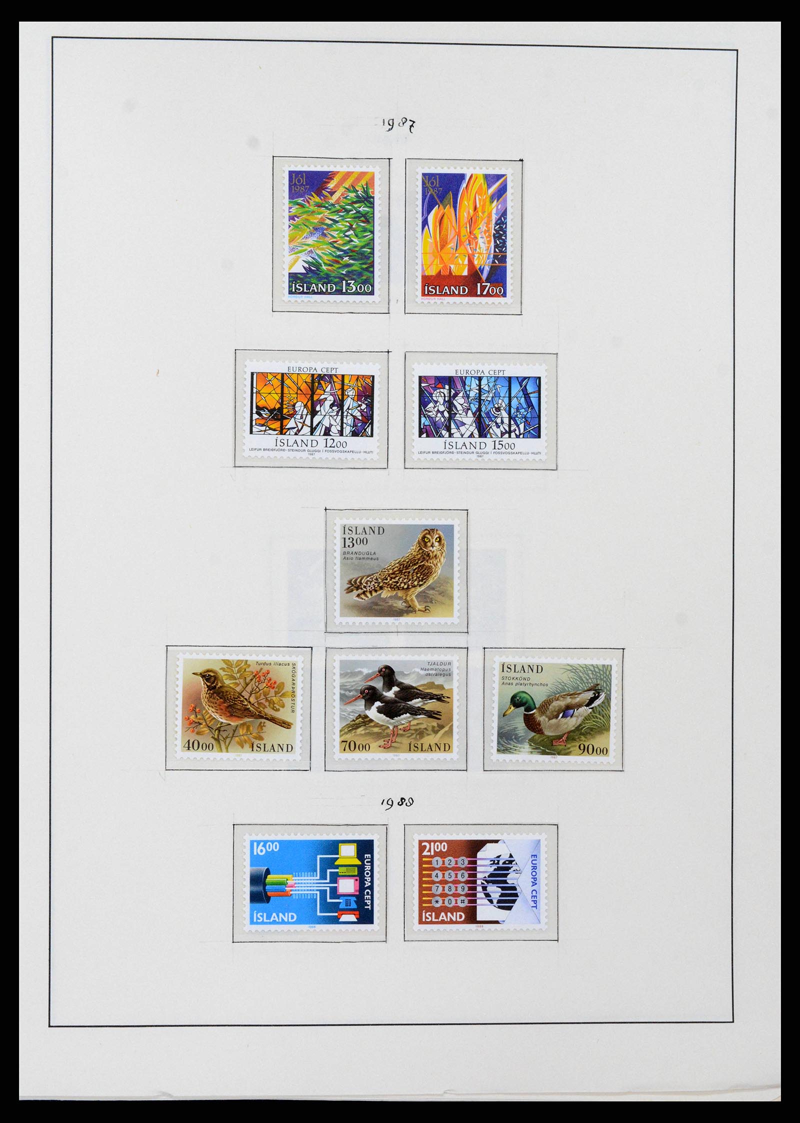 38722 0060 - Postzegelverzameling 38722 IJsland 1873-1989.