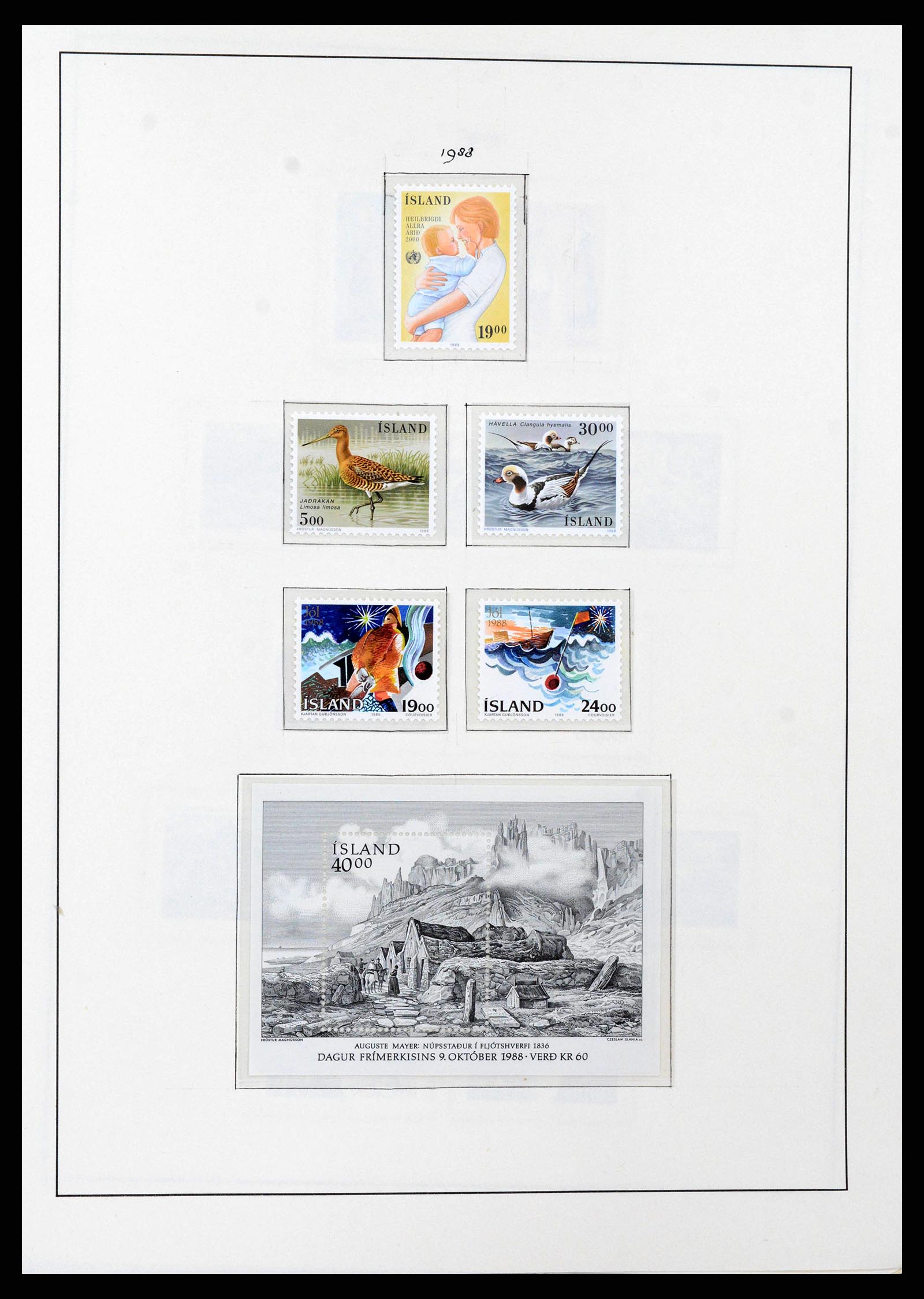 38722 0062 - Postzegelverzameling 38722 IJsland 1873-1989.