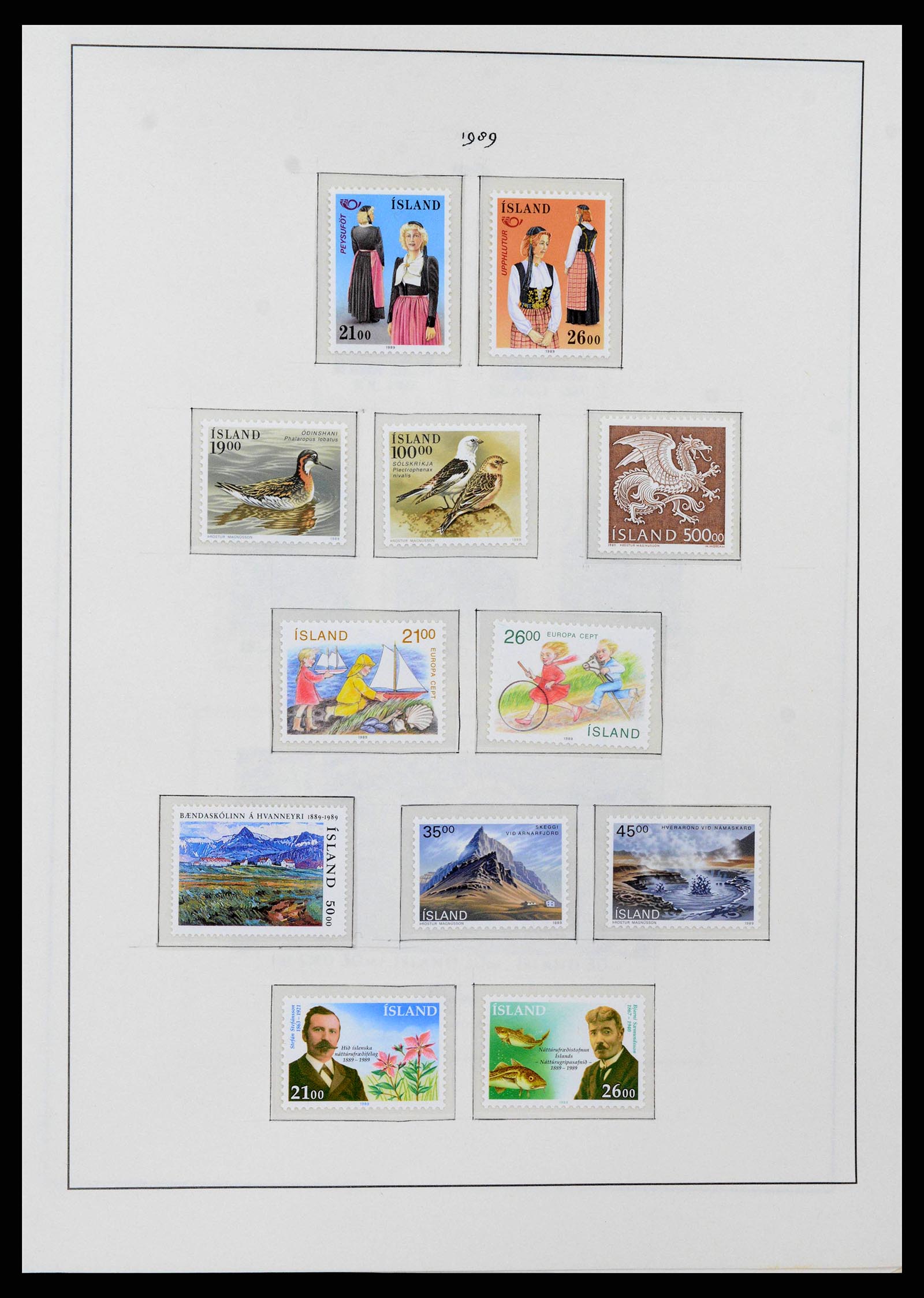 38722 0063 - Postzegelverzameling 38722 IJsland 1873-1989.