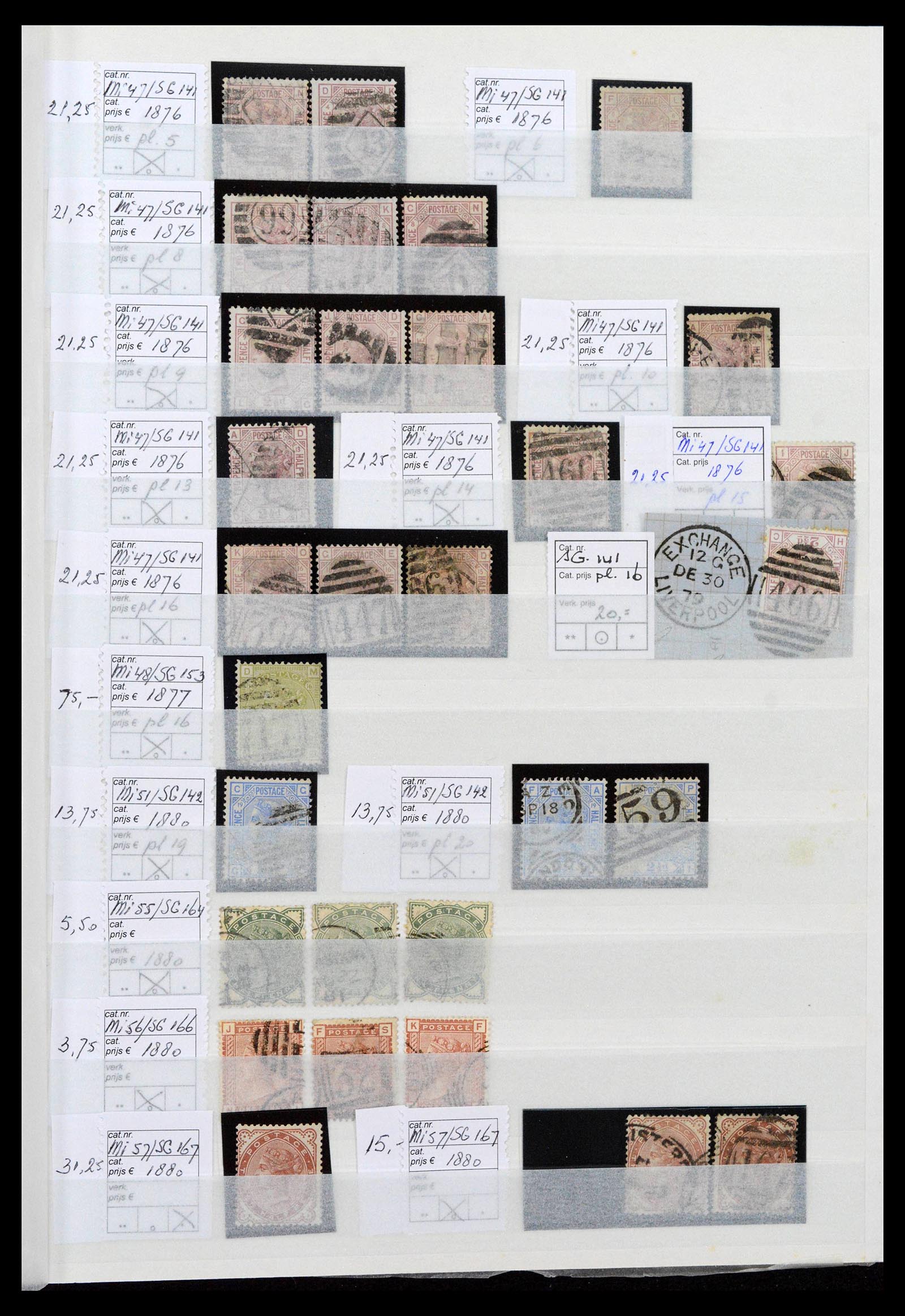 38724 0005 - Postzegelverzameling 38724 Engeland 1840-1970.