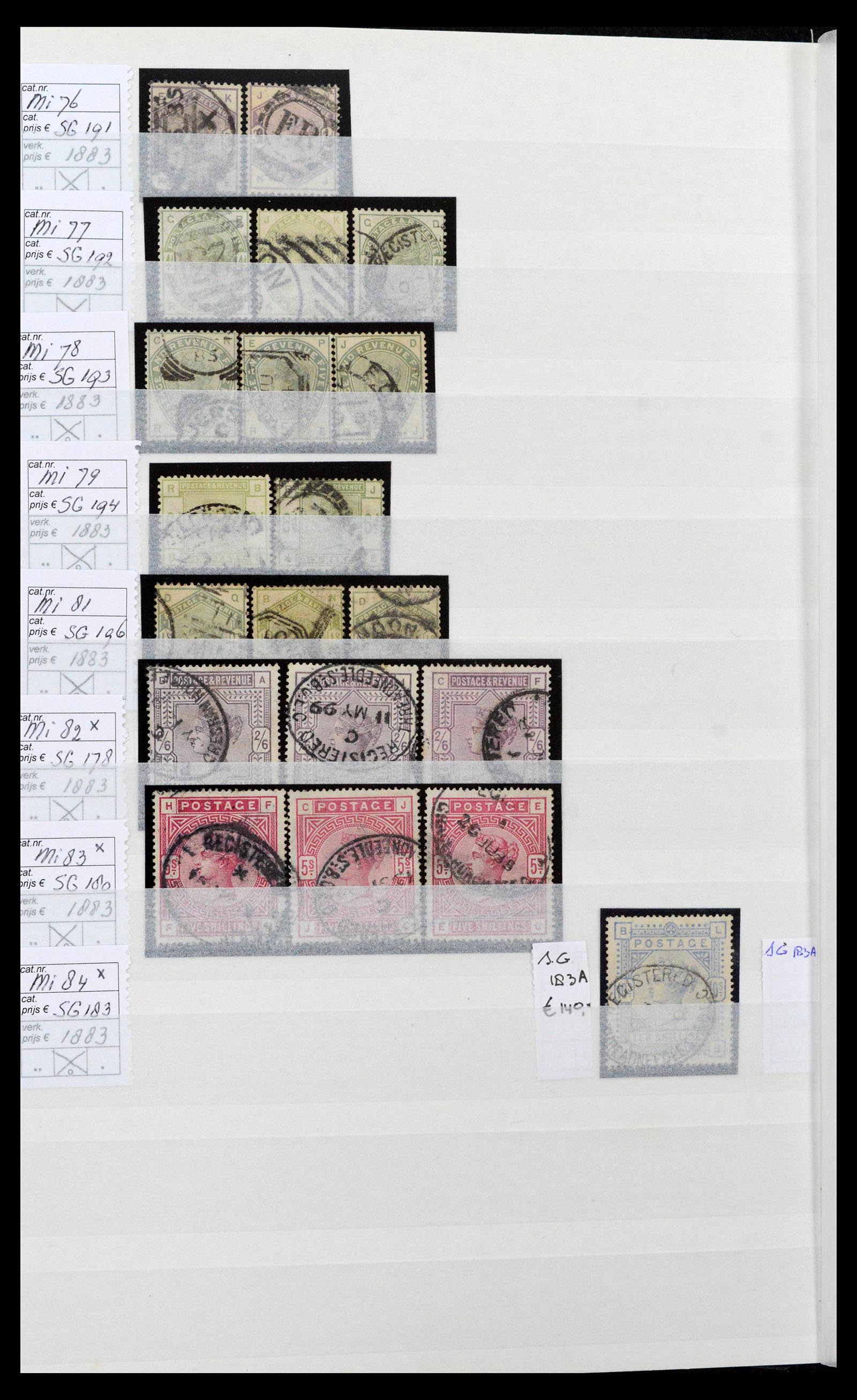 38724 0008 - Stamp collection 38724 Great Britain 1840-1970.