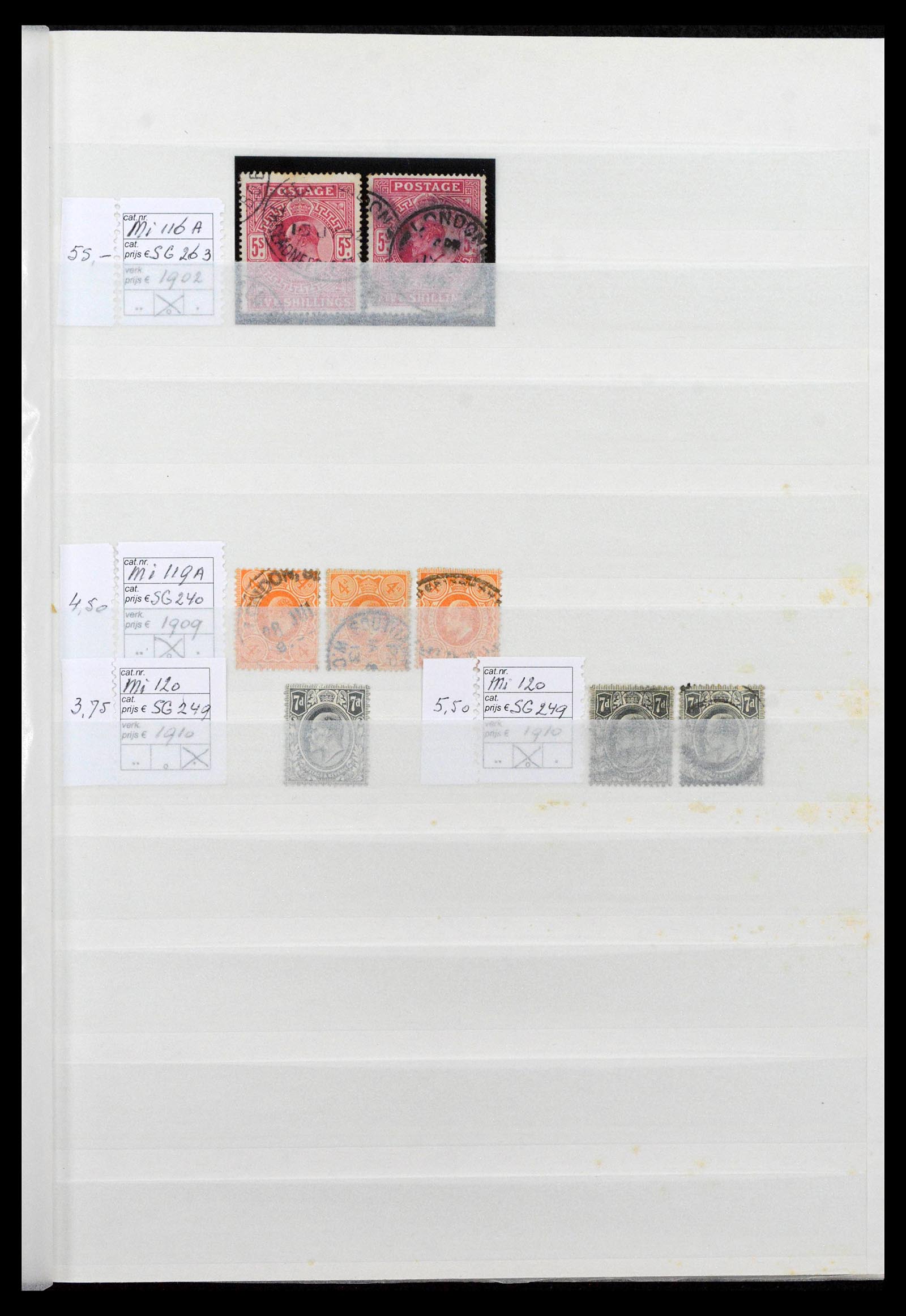 38724 0013 - Postzegelverzameling 38724 Engeland 1840-1970.