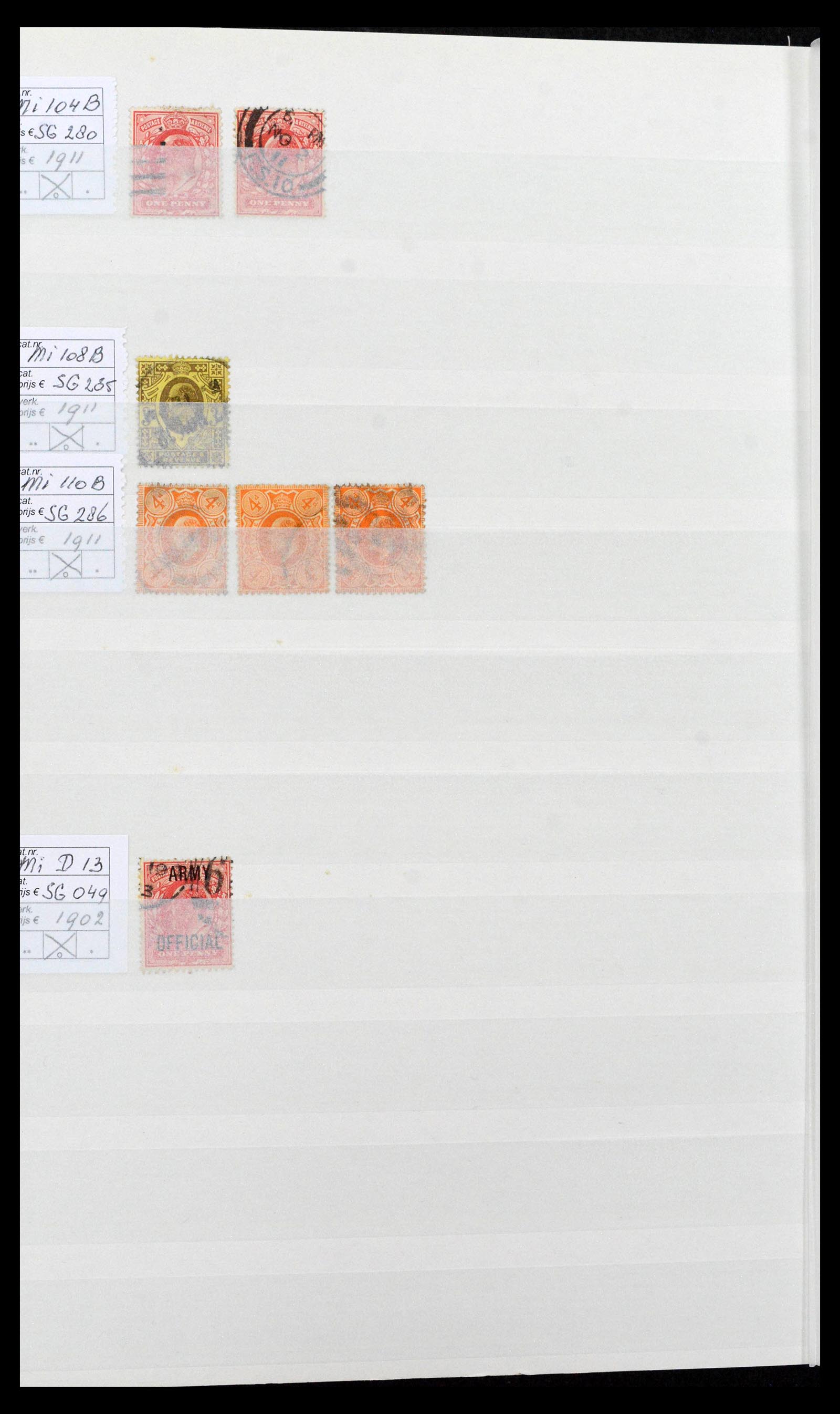 38724 0014 - Postzegelverzameling 38724 Engeland 1840-1970.